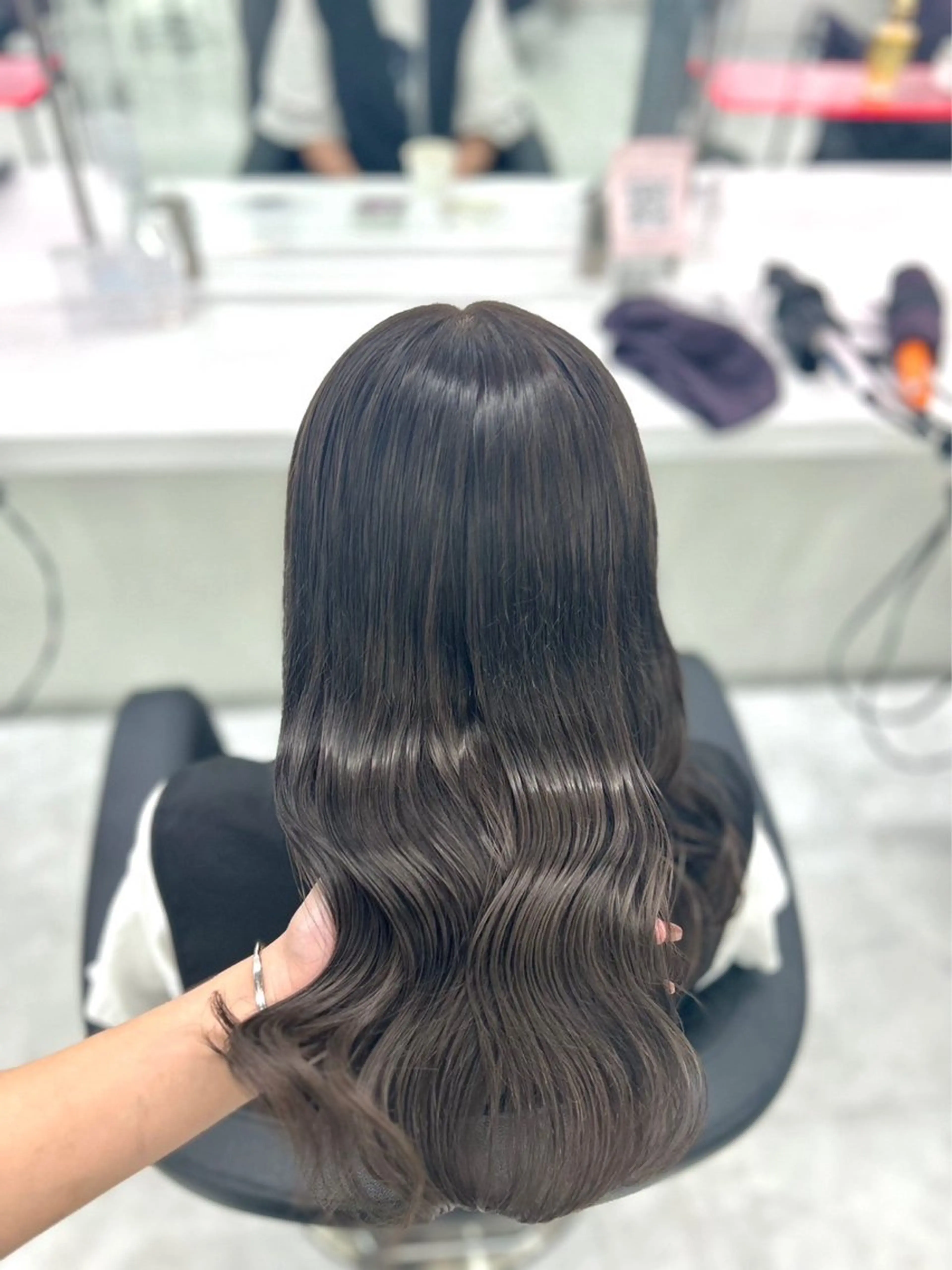 ミディアム カラー ヘアカラー トリートメント ヘアセット 渋谷指名1位💖 カラーの達人❣️のヘアスタイル