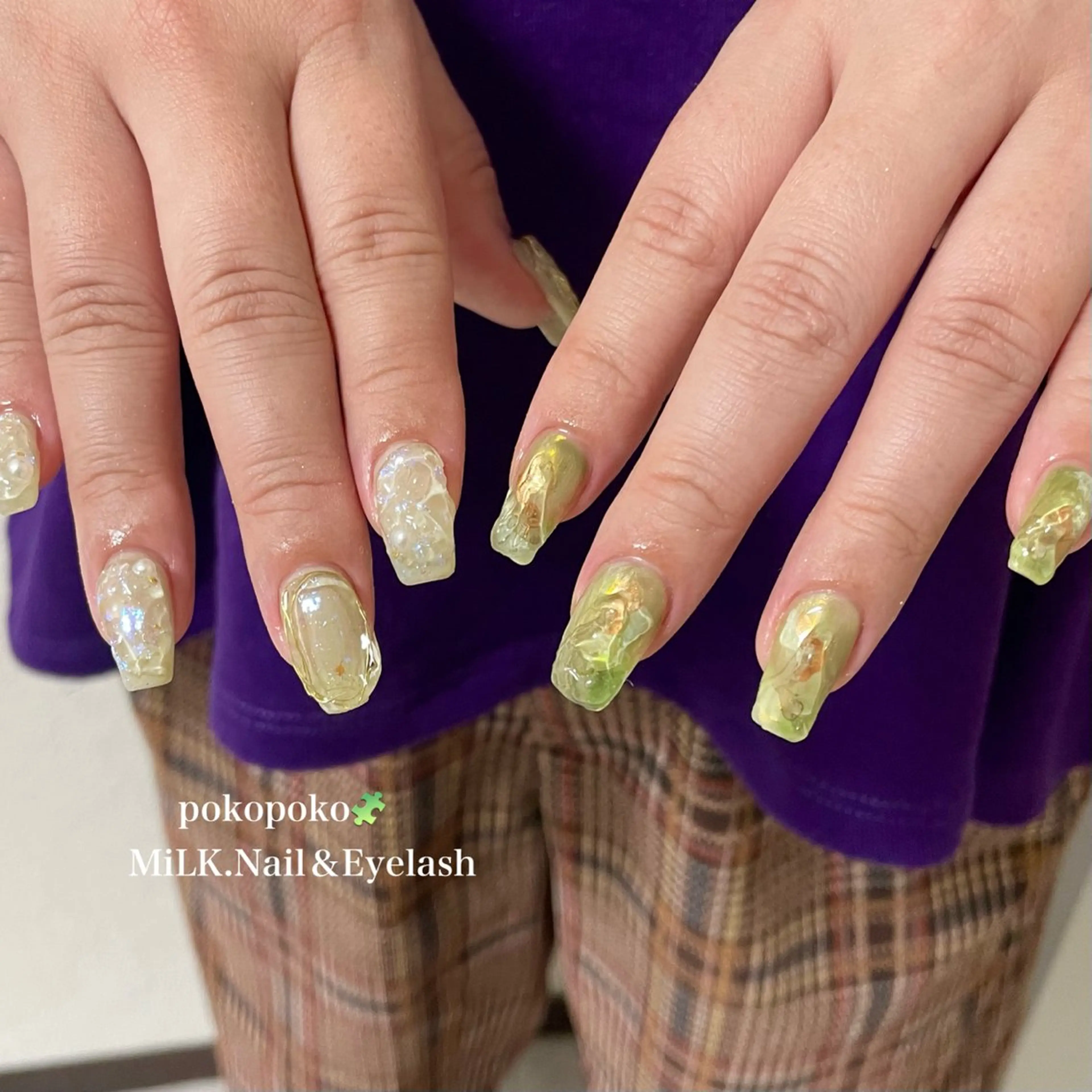 ネイル ハンドネイル MiLK.   Nail&Eyelash所属・MiLK. wakaのマツエク・マツパデザイン