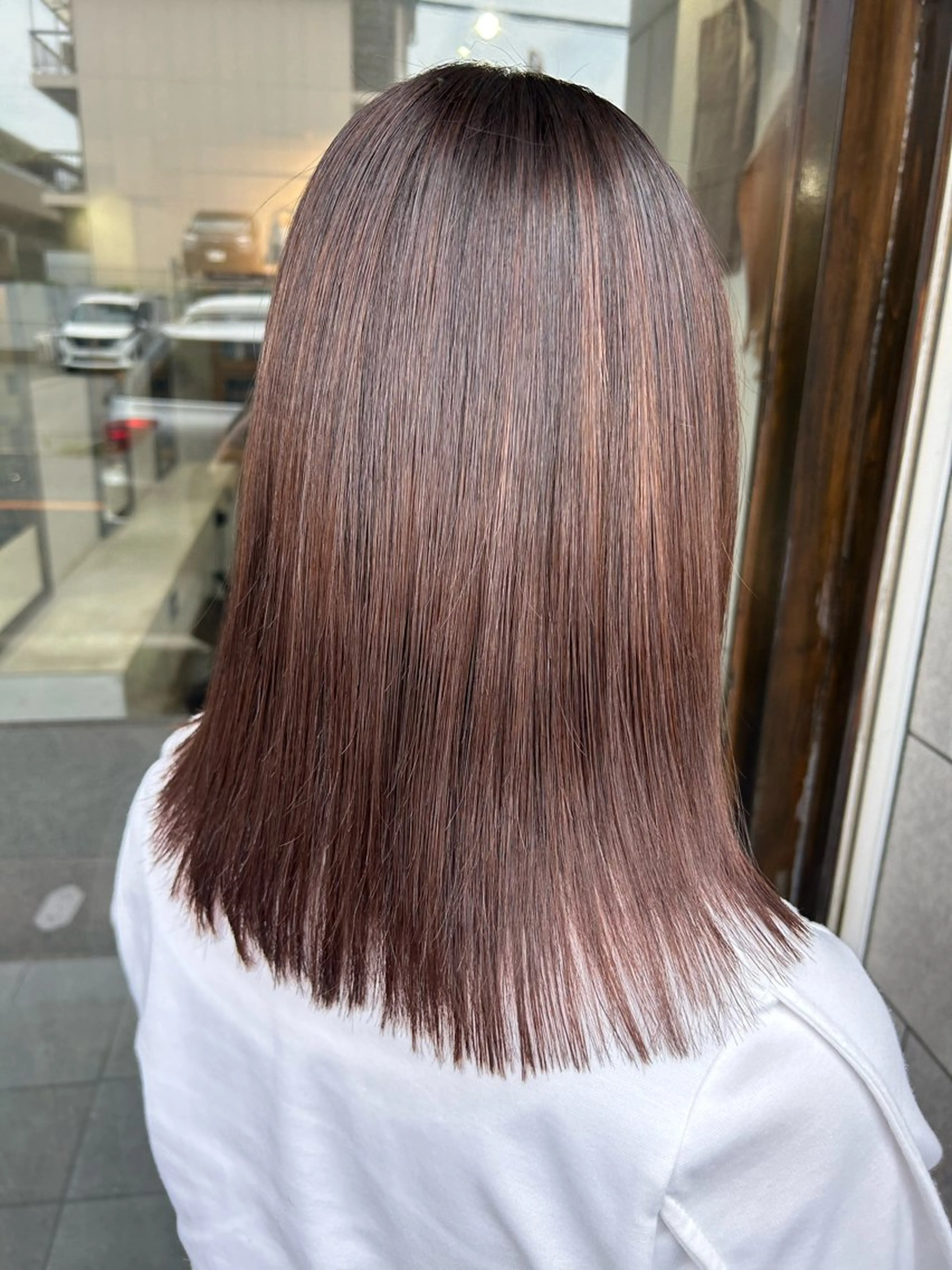 ミディアム カラー オーガニックカラー ピンクカラー ヘアカラー SOLANA所属・【髪質改善】 むかいみきのヘアスタイル