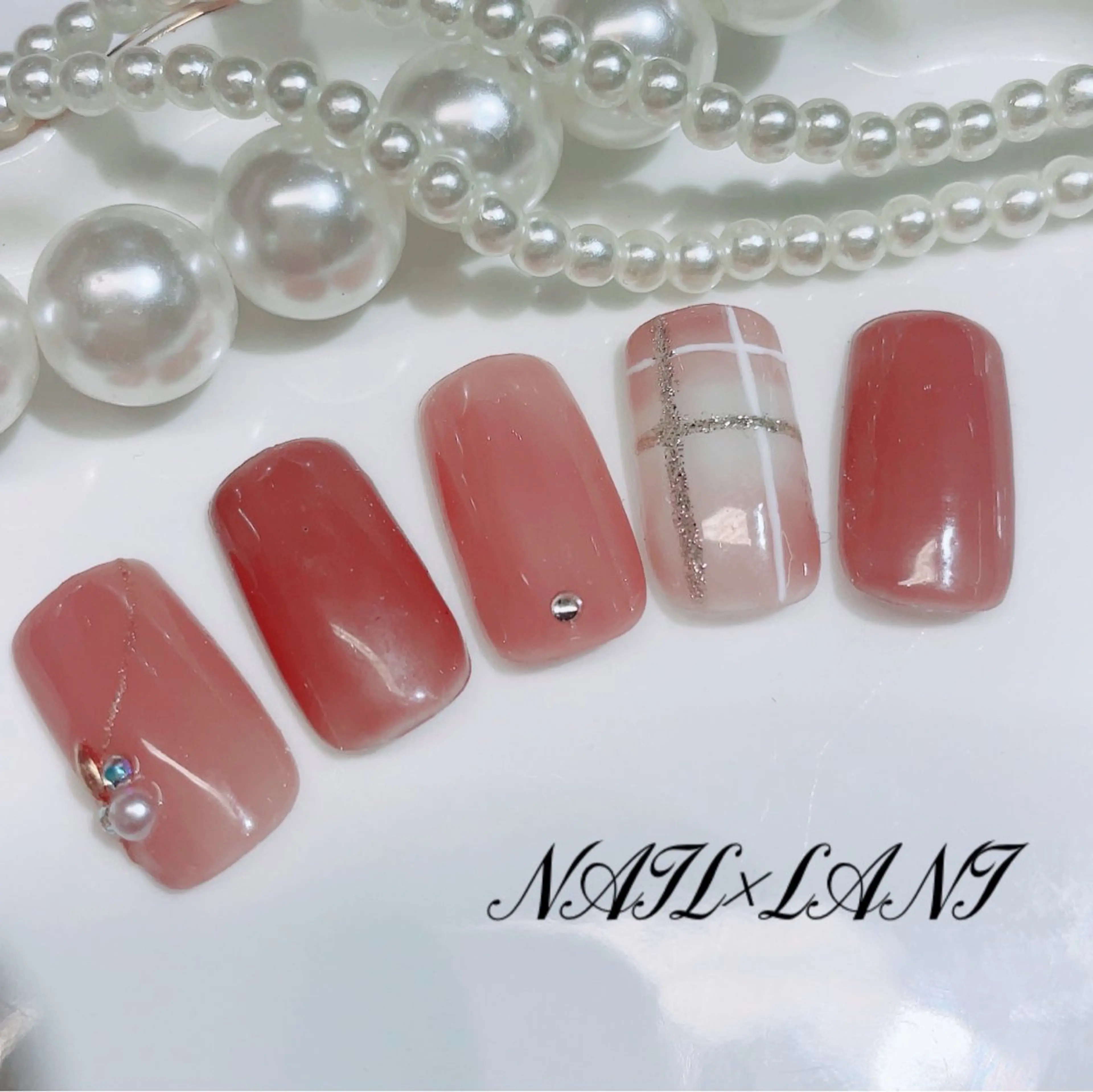 ネイル フットネイル ジェルネイル マグネットネイル パラジェル 一之瀬 柚季のネイルデザイン