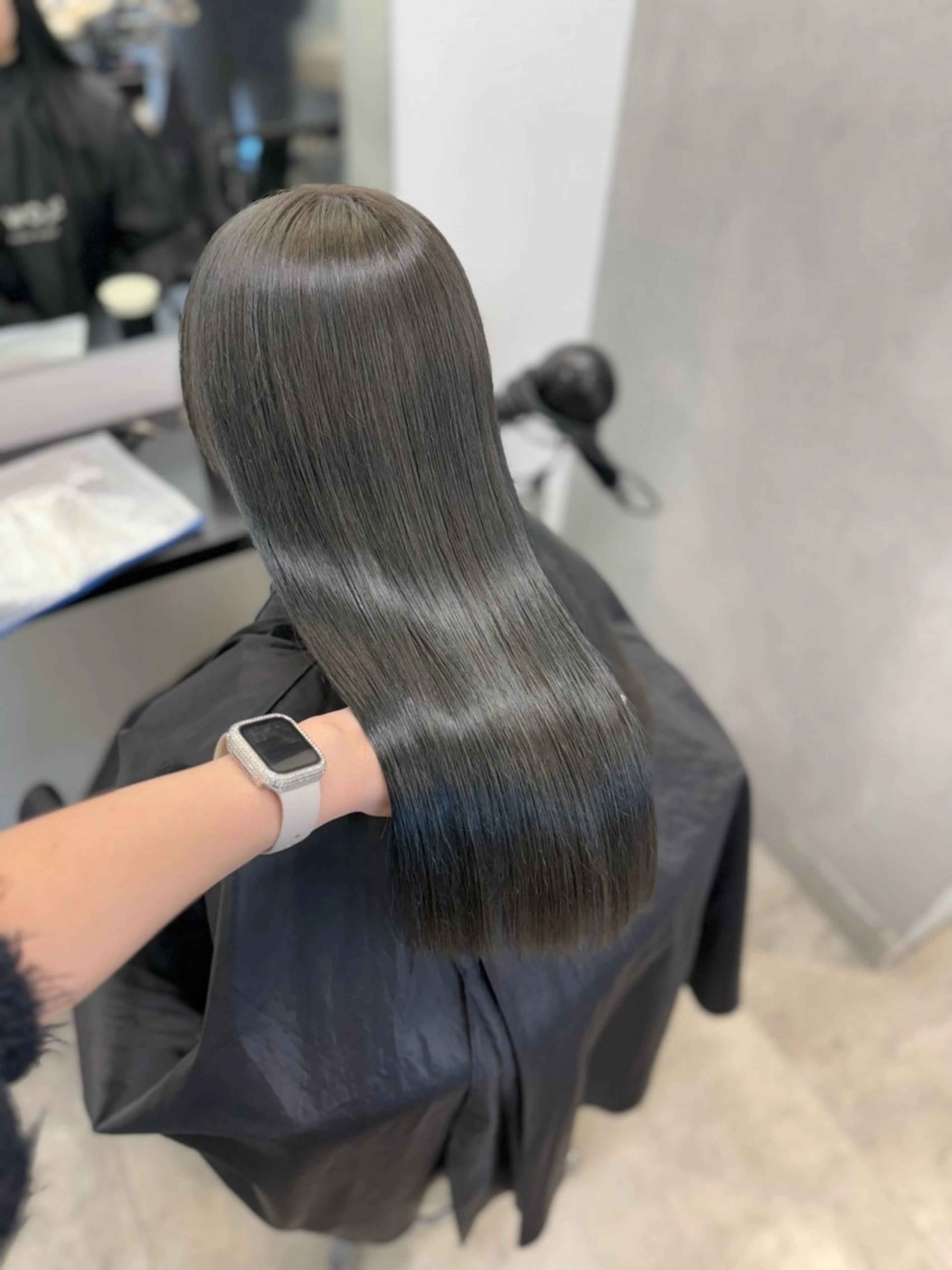 ロング カラー ヘアカラー トリートメント 韓国ヘア🇰🇷🎀 みきのヘアスタイル