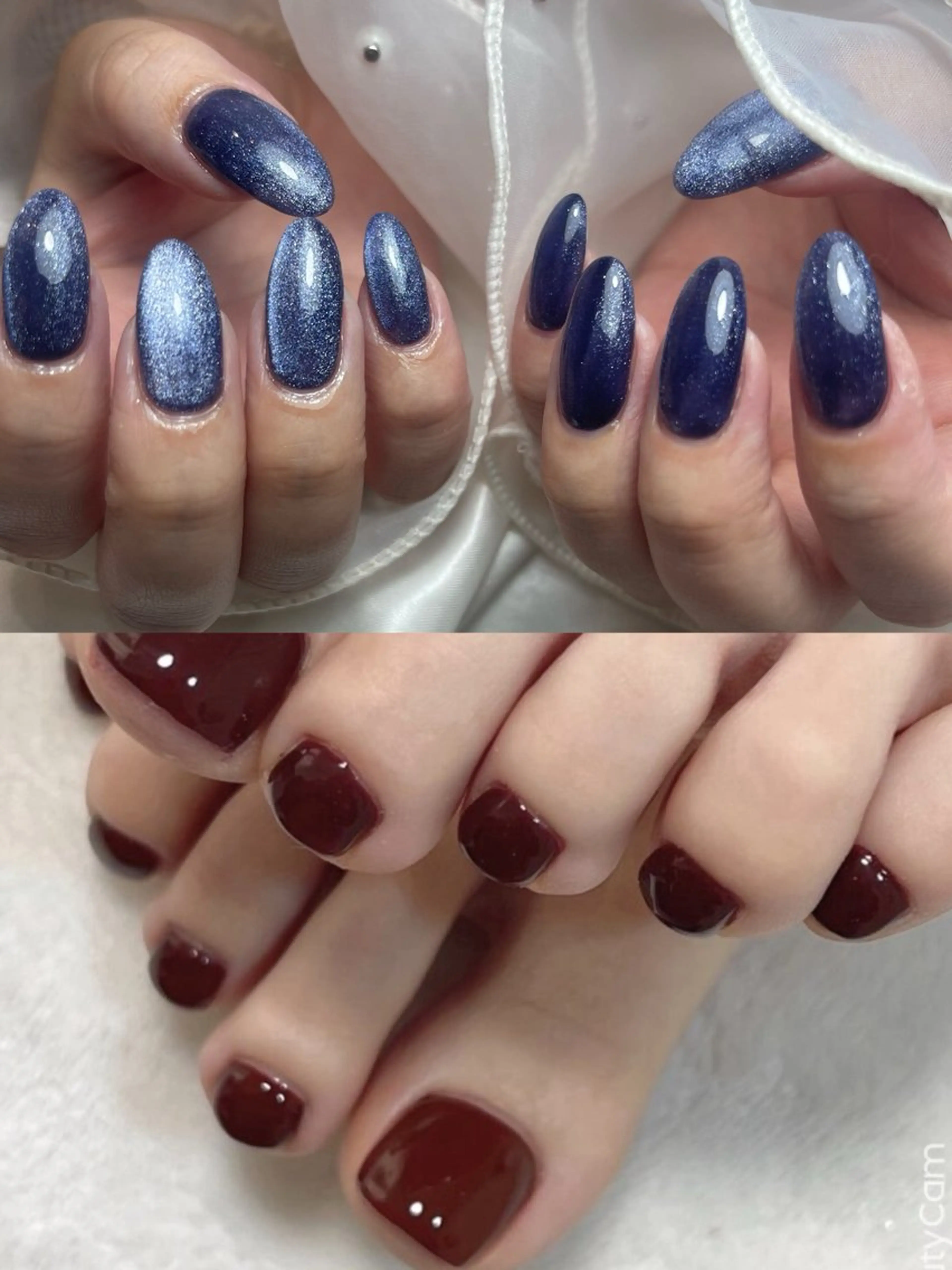 ハードジェル使用✨自爪ハンド&フット　ワンカラーの写真