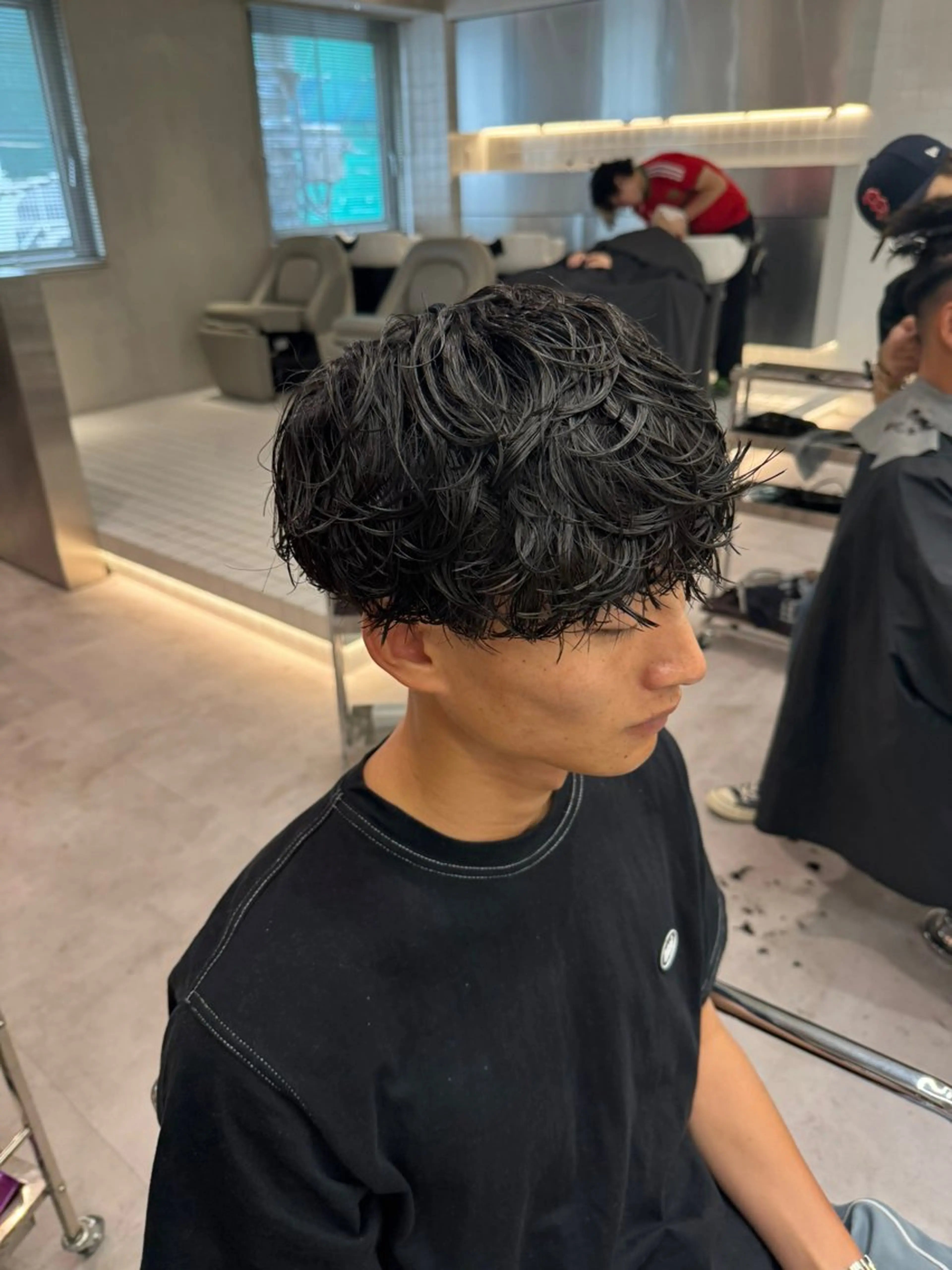 パーマ メンズ メンズパーマ メンズサロンU所属・ブリーチ/パーマ特化 片平和寿のヘアスタイル