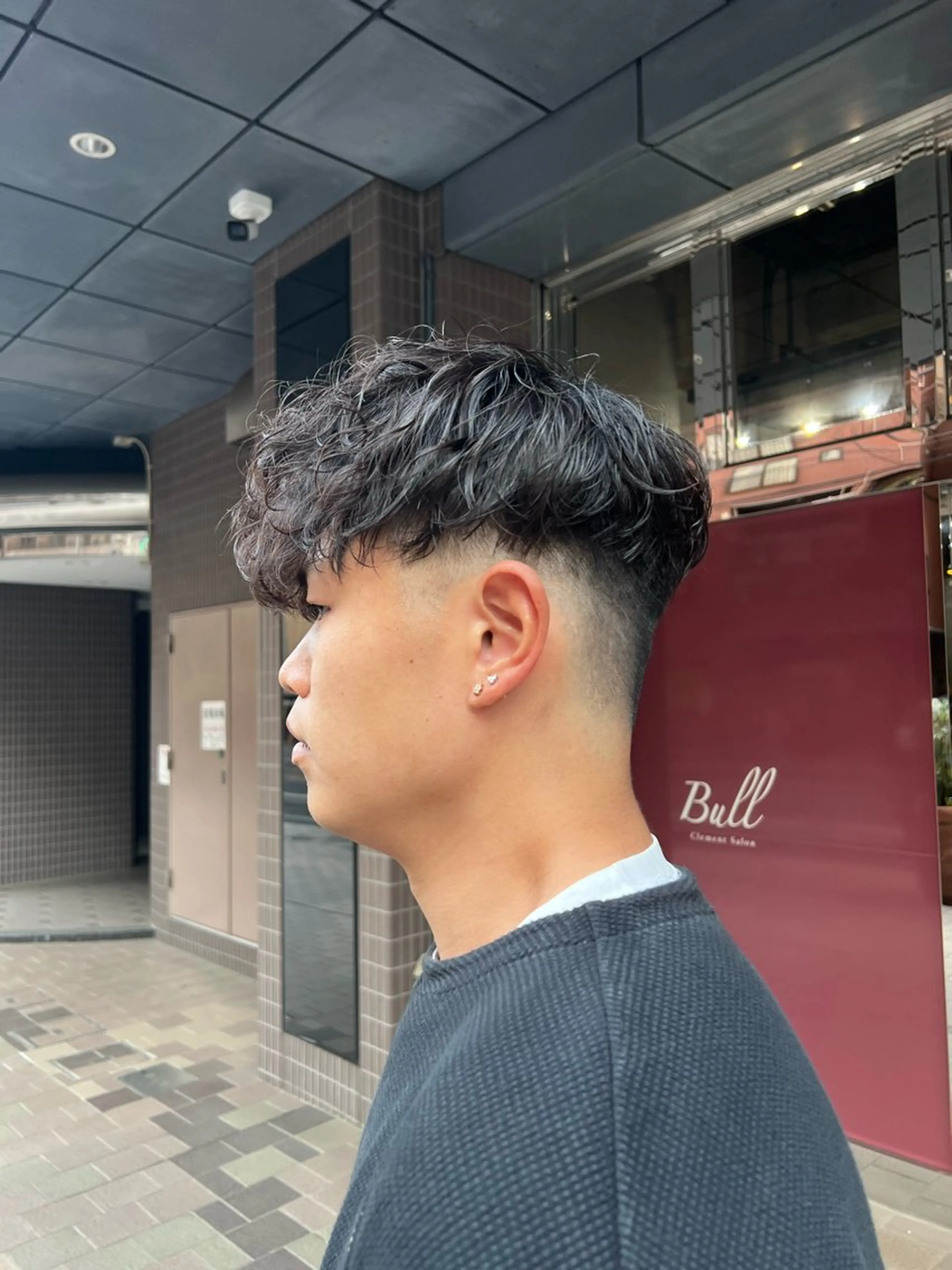 パーマ メンズ スペインカール Men's NAM 八角のヘアスタイル