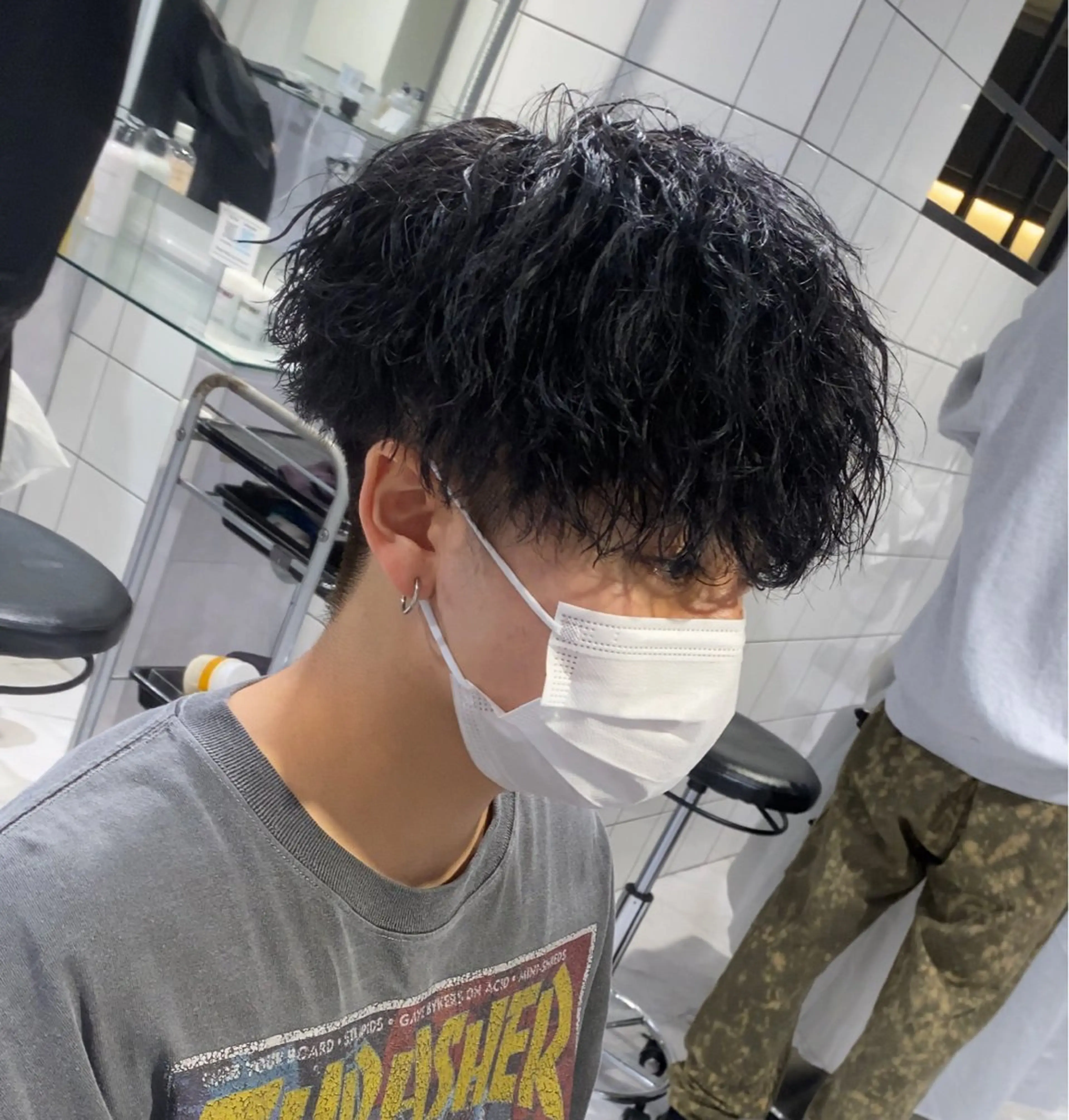 パーマ メンズ カット パーマ 🌟あゆ🌟 女子ウケスタイルのヘアスタイル