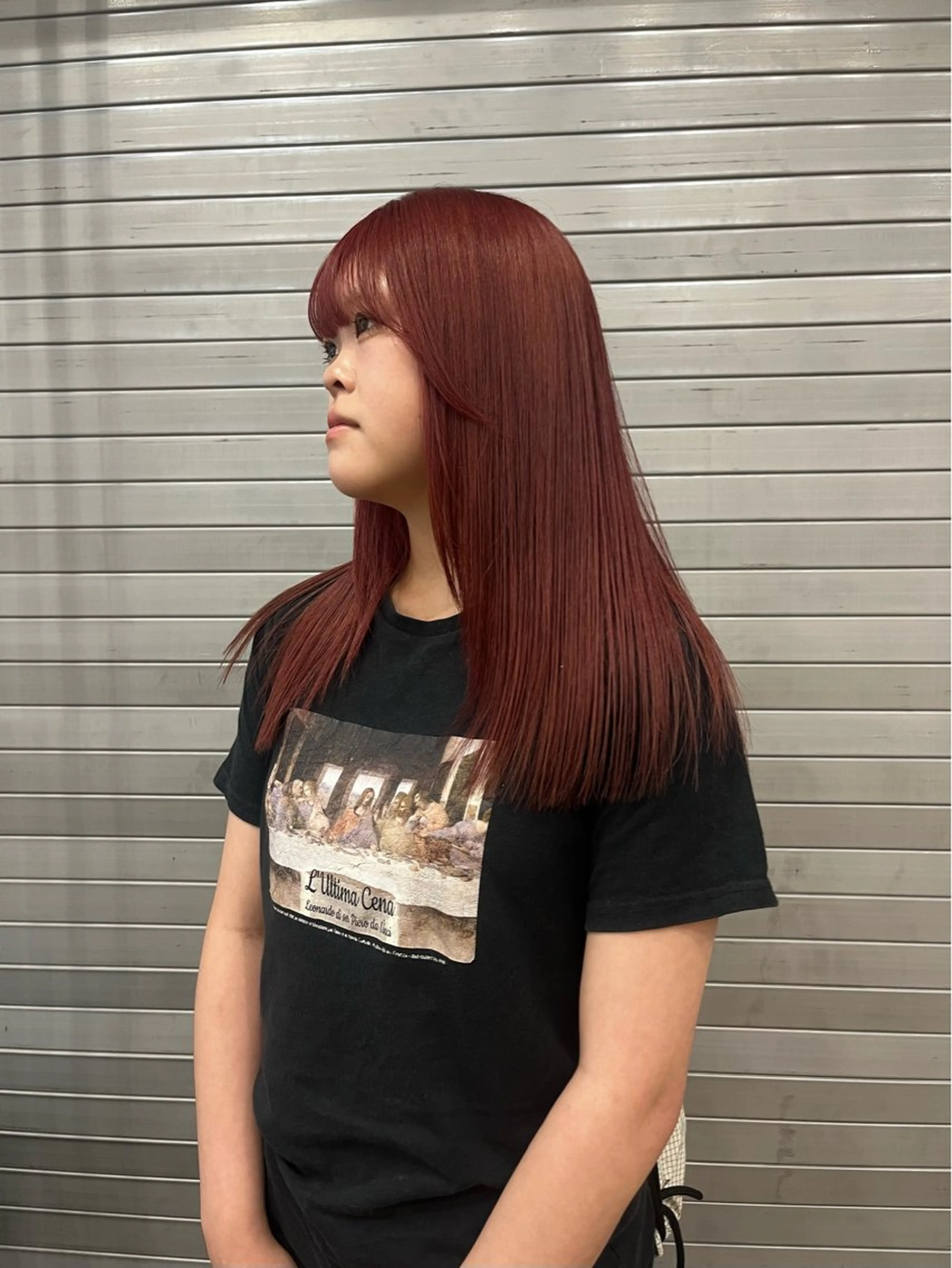 セミロング momoca 暖色カラー/ボブのヘアスタイル