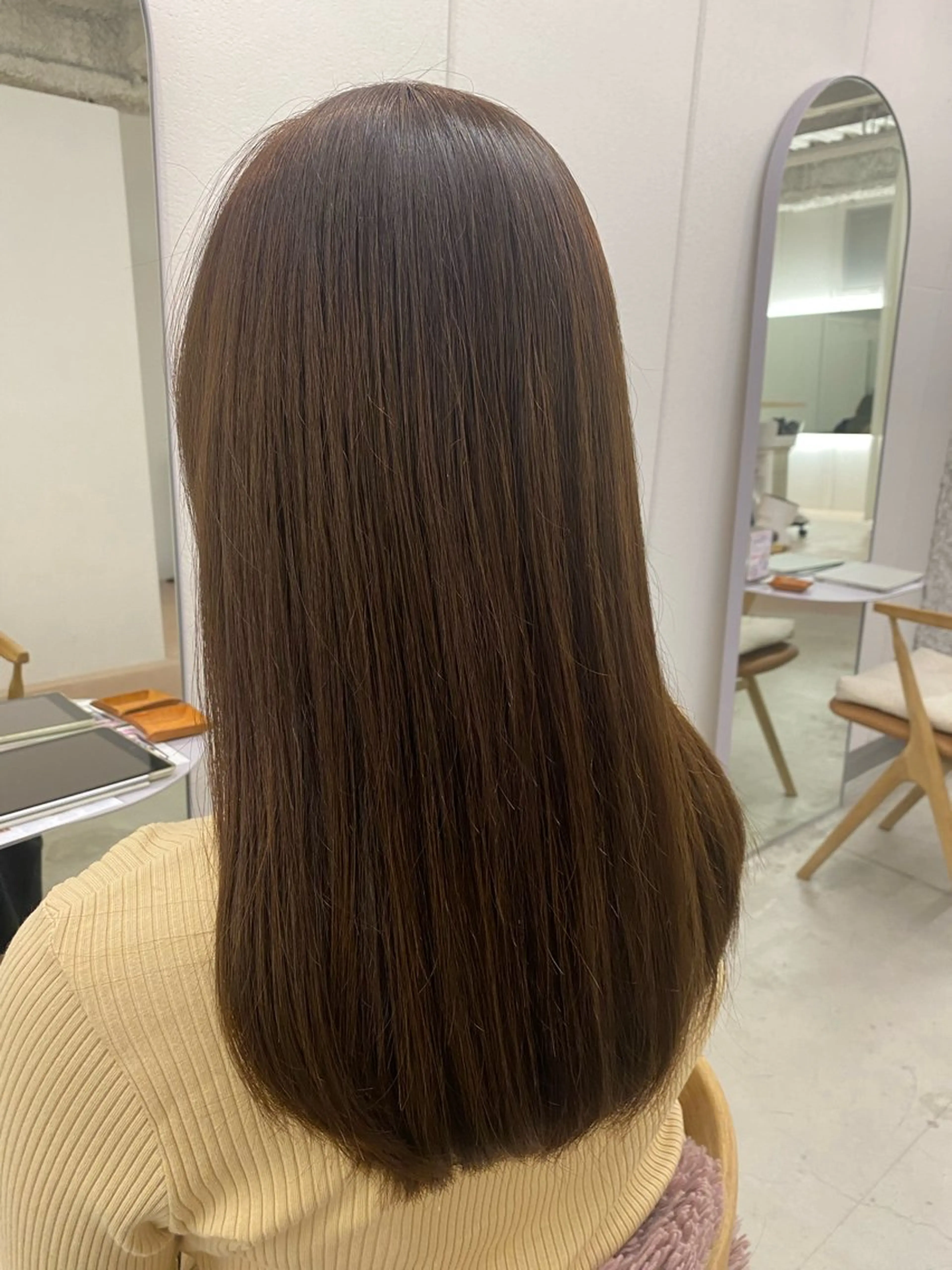 セミロング カット ヘアカラー トリートメント 🌻花屋併設🌻濱 幸帆のヘアスタイル