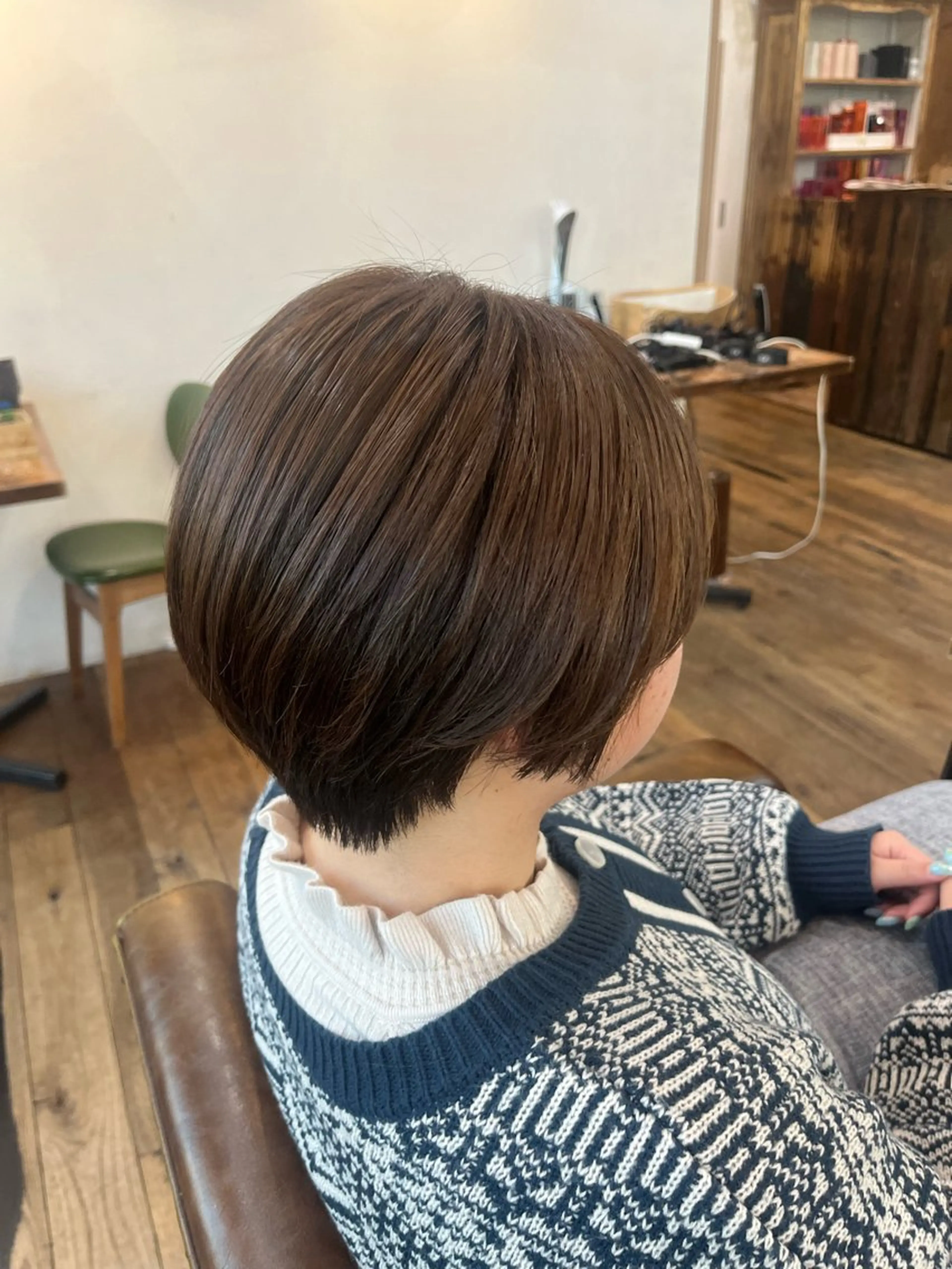 ショート カラー ブラウンカラー トリートメント Belle Ginza並木通り所属・縮毛矯正／銀座／ 秋葉 香乃のヘアスタイル