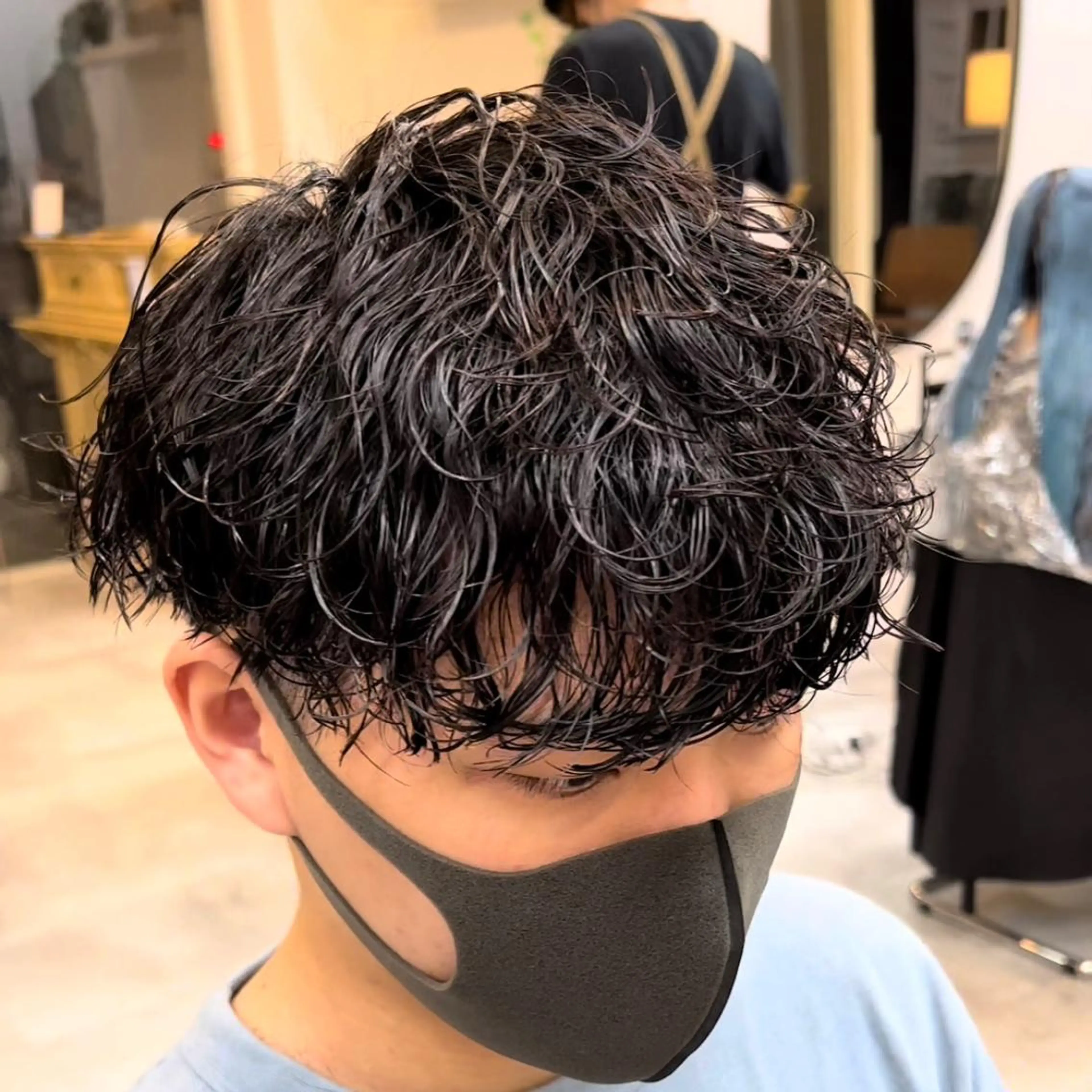 パーマ メンズ メンズパーマ 波巻きパーマ カット パーマ 🔥メンズ特化🔥 永瀬椋のヘアスタイル