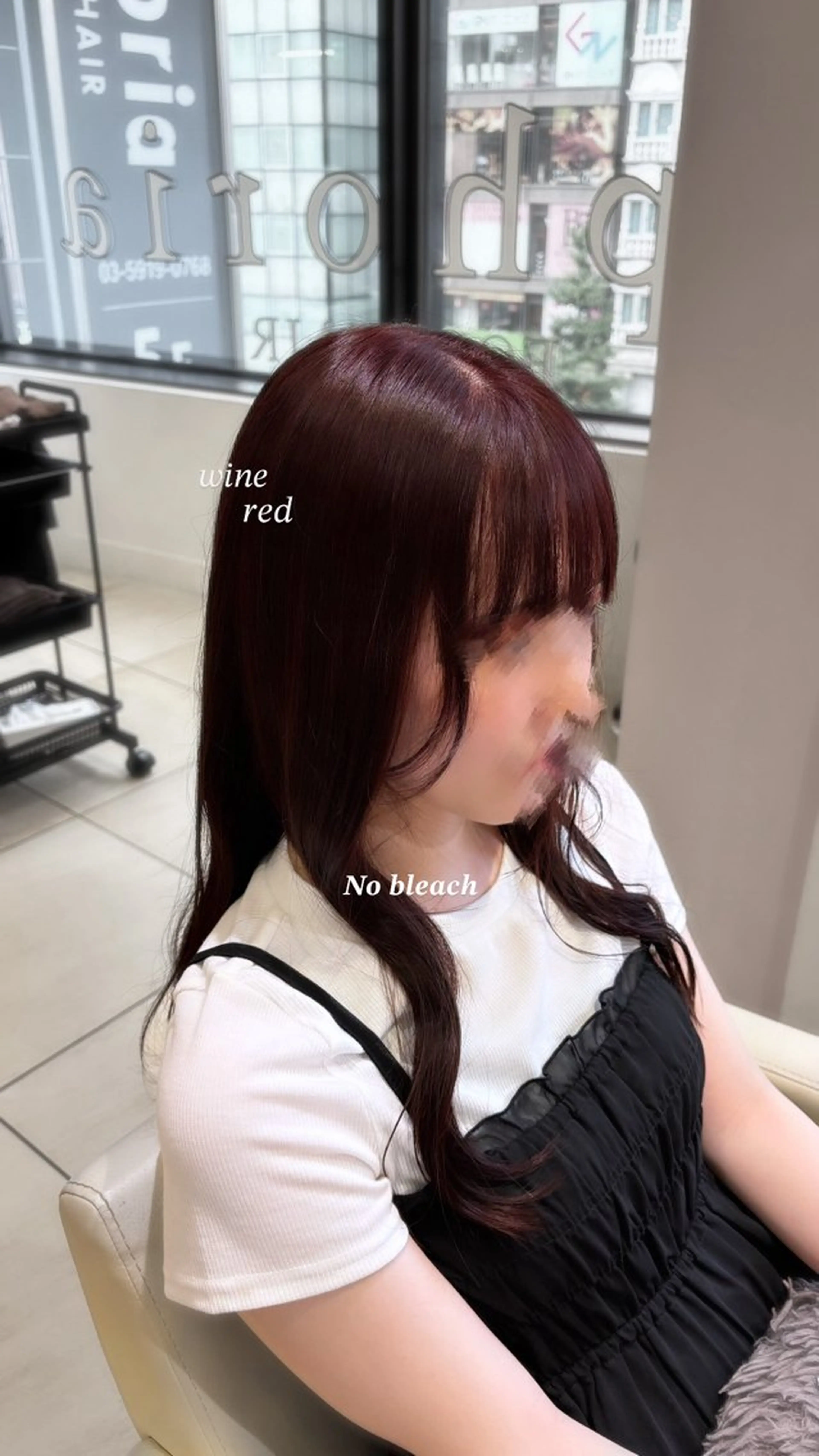 ロング カラー ブリーチ ブリーチなしカラー レッドカラー 縮毛矯正 トリートメント ヘアカラー トリートメント 暖色カラー/ NOA.⋆𝜗𝜚のヘアスタイル
