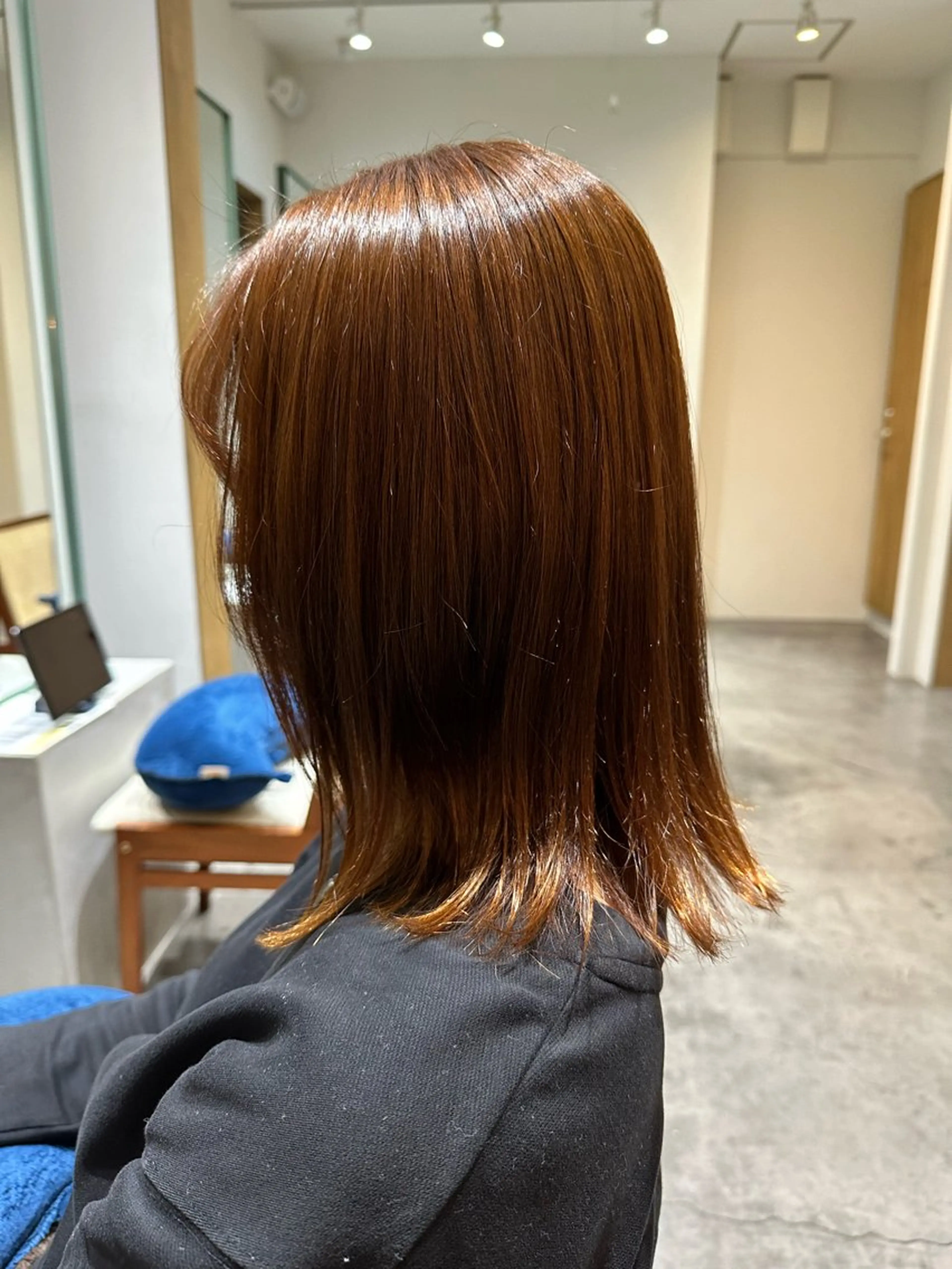 ミディアム カラー オレンジ 大人ショート/鎌倉/ 似合わせ/不動のヘアスタイル