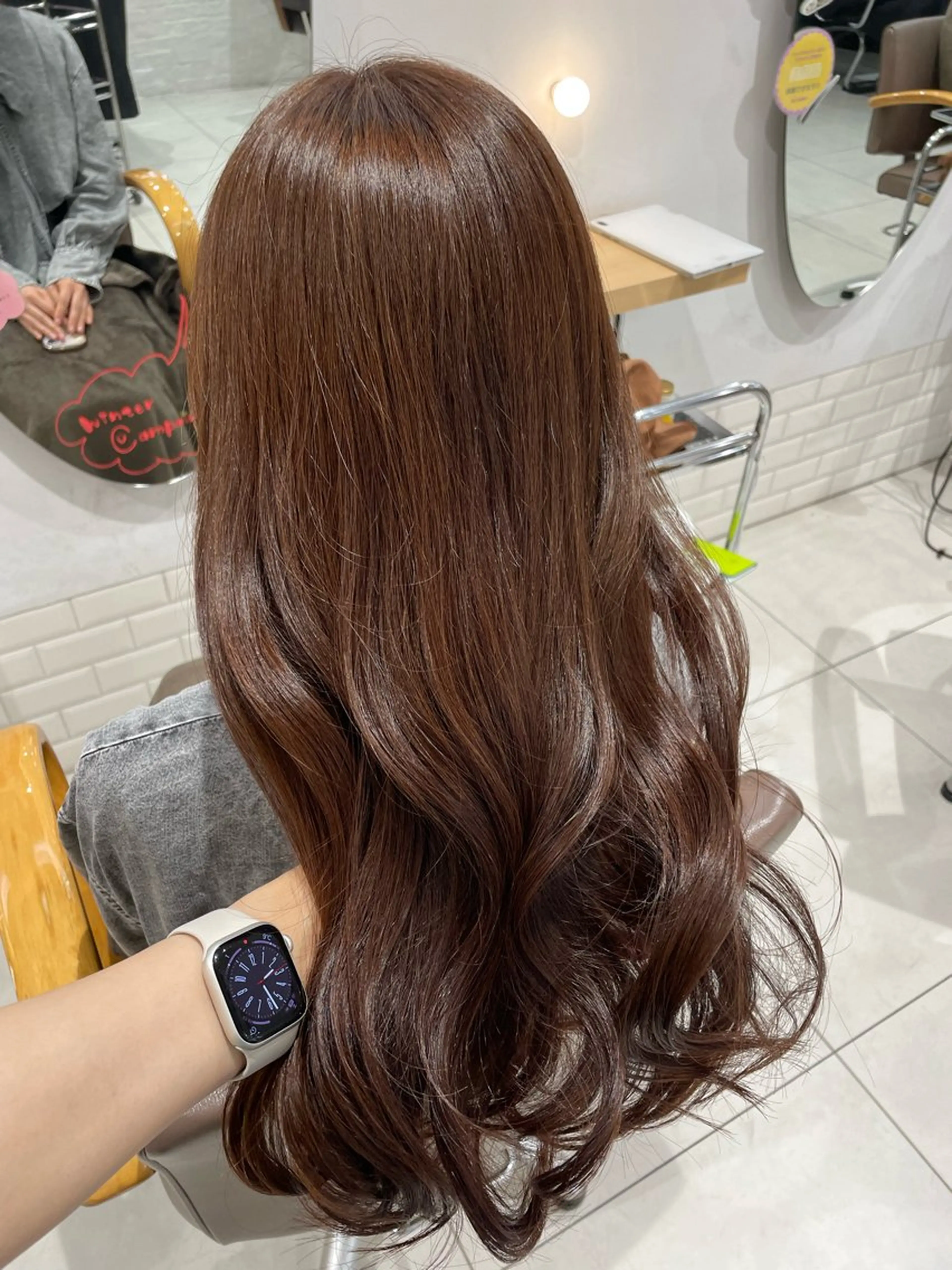 ロング 顔まわりレイヤー 姫カット 韓国風ヘア レイヤーカット ロング nuu 栄所属・🧸SAKI🎀 韓国レイヤーのヘアスタイル