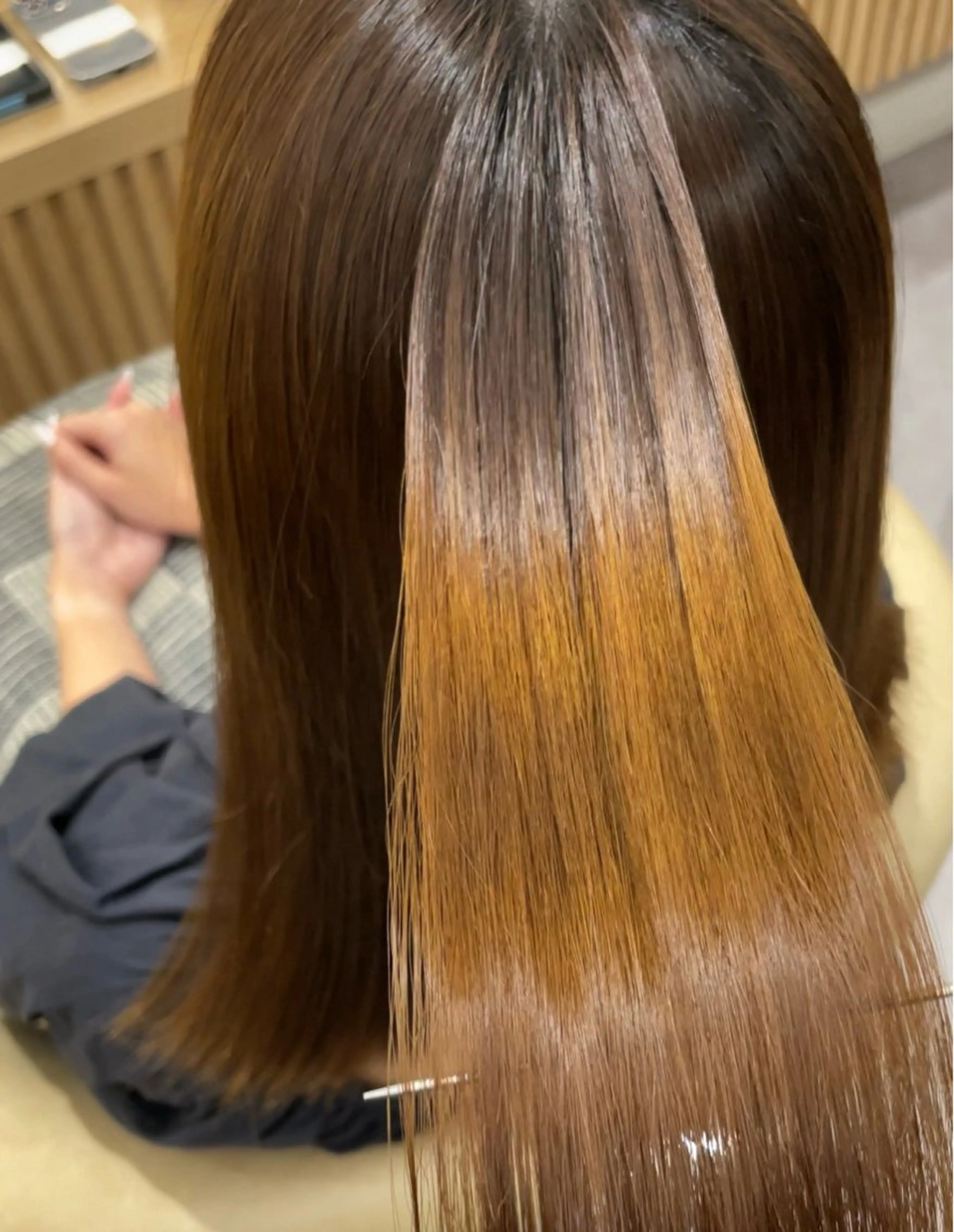 ロング カット ヘアカラー 縮毛矯正 浦和/髪質改善/ボブ 縮毛矯正/大和田拓夢のヘアスタイル