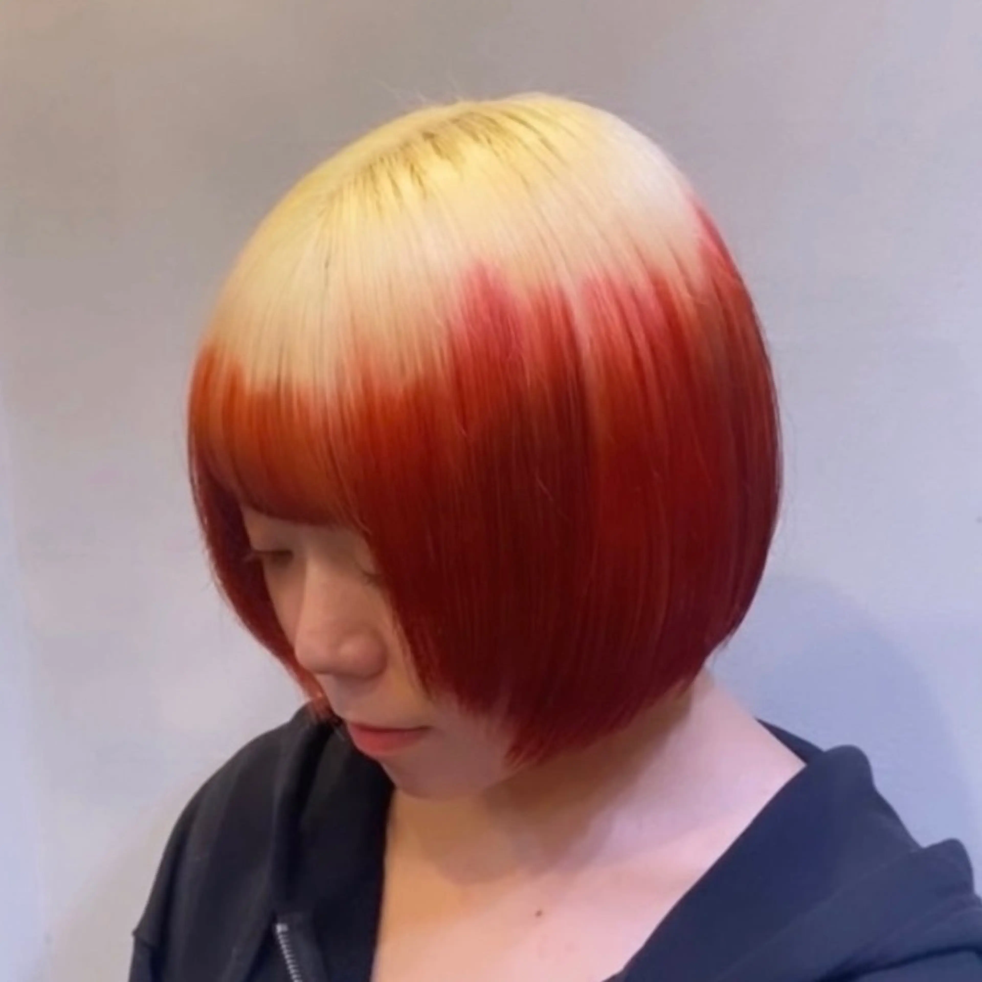 ショート カラー ヘアカラー トリートメント 複雑履歴修正 TAKEのヘアスタイル