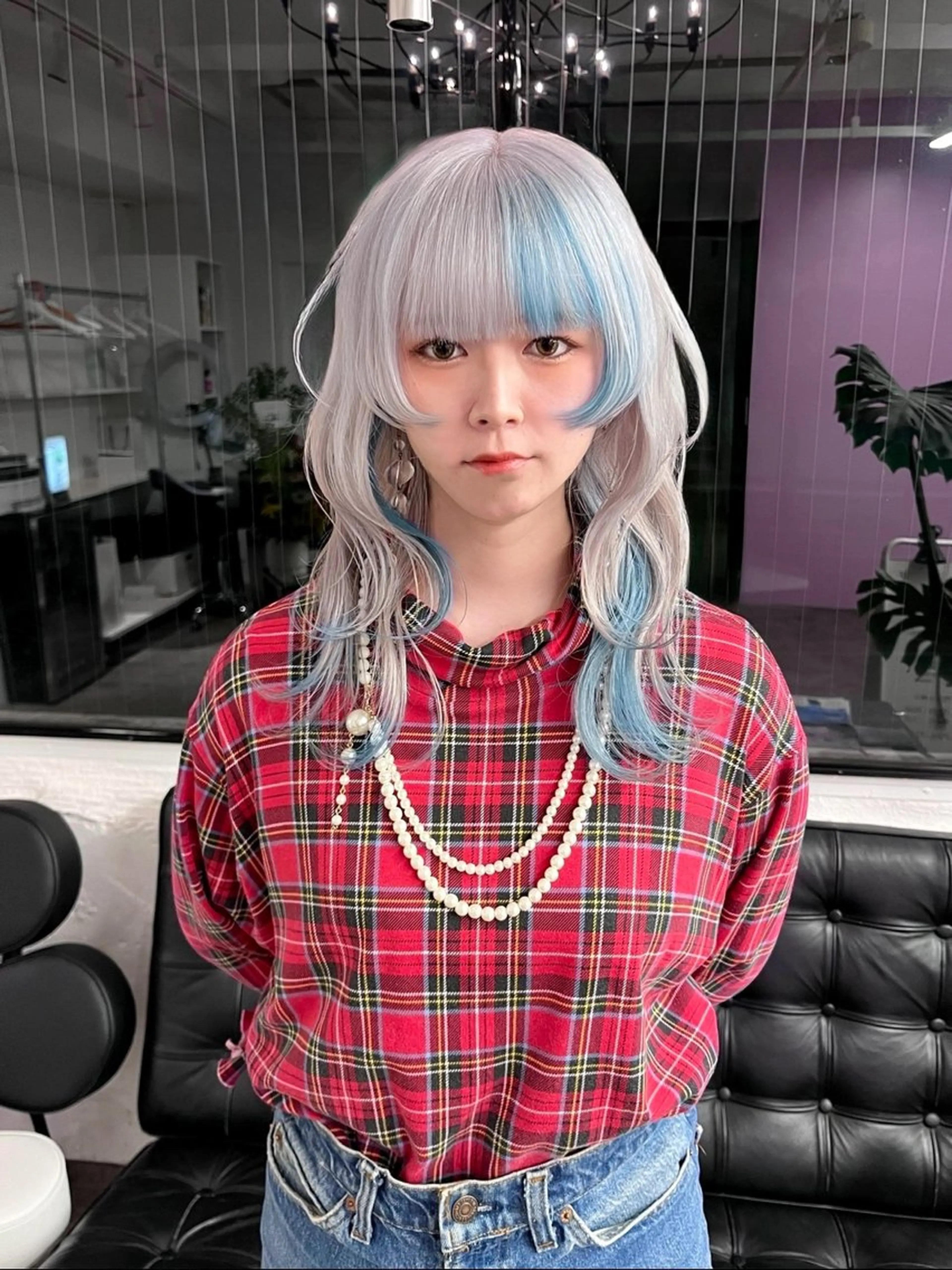 セミロング カラー ブリーチ ケアブリーチ ハイトーンカラー ヘアカラー TOTA 唯一無二カラーのヘアスタイル