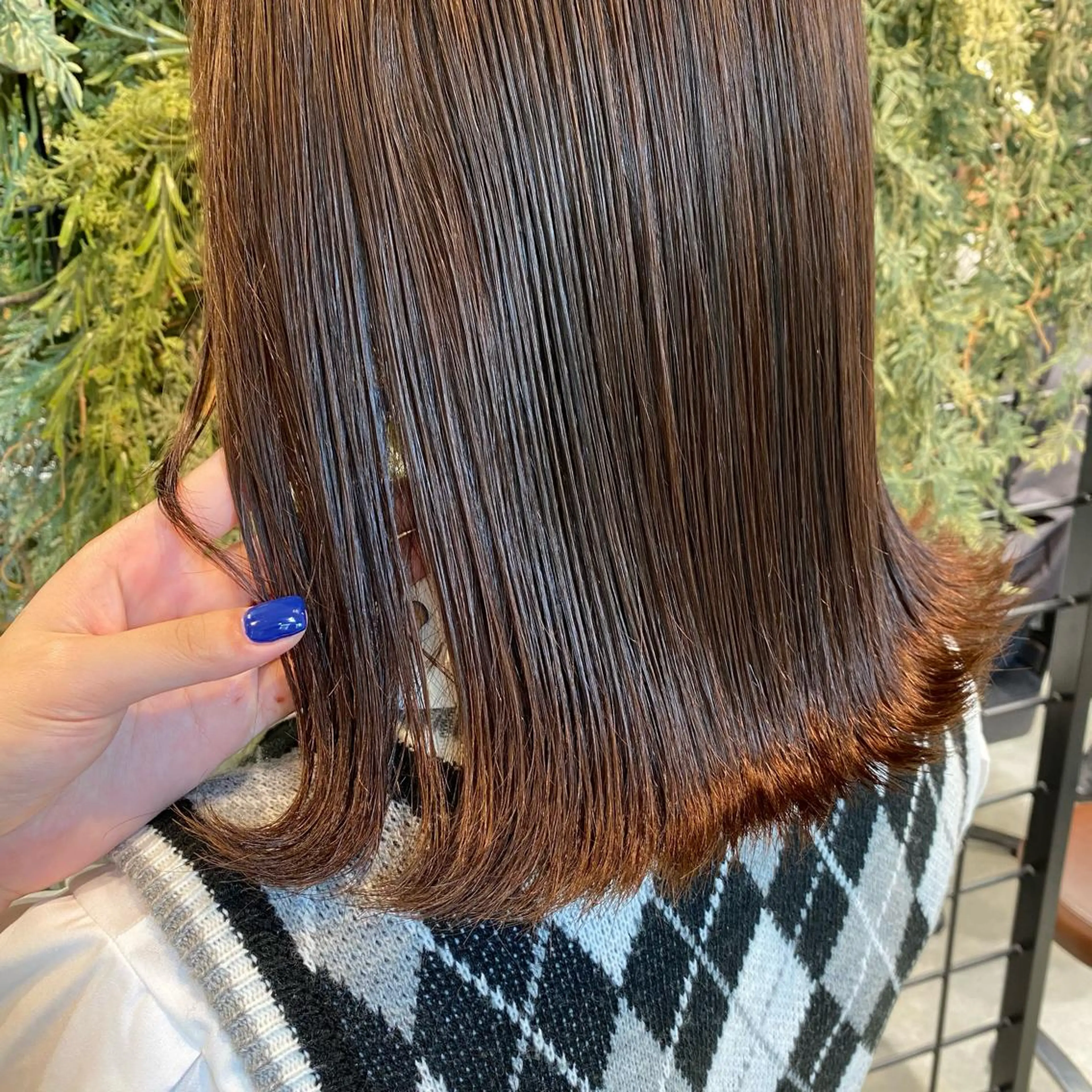 カラー ヘアカラー ウルフ.クロスパーマ 🖤RYOKAのヘアスタイル