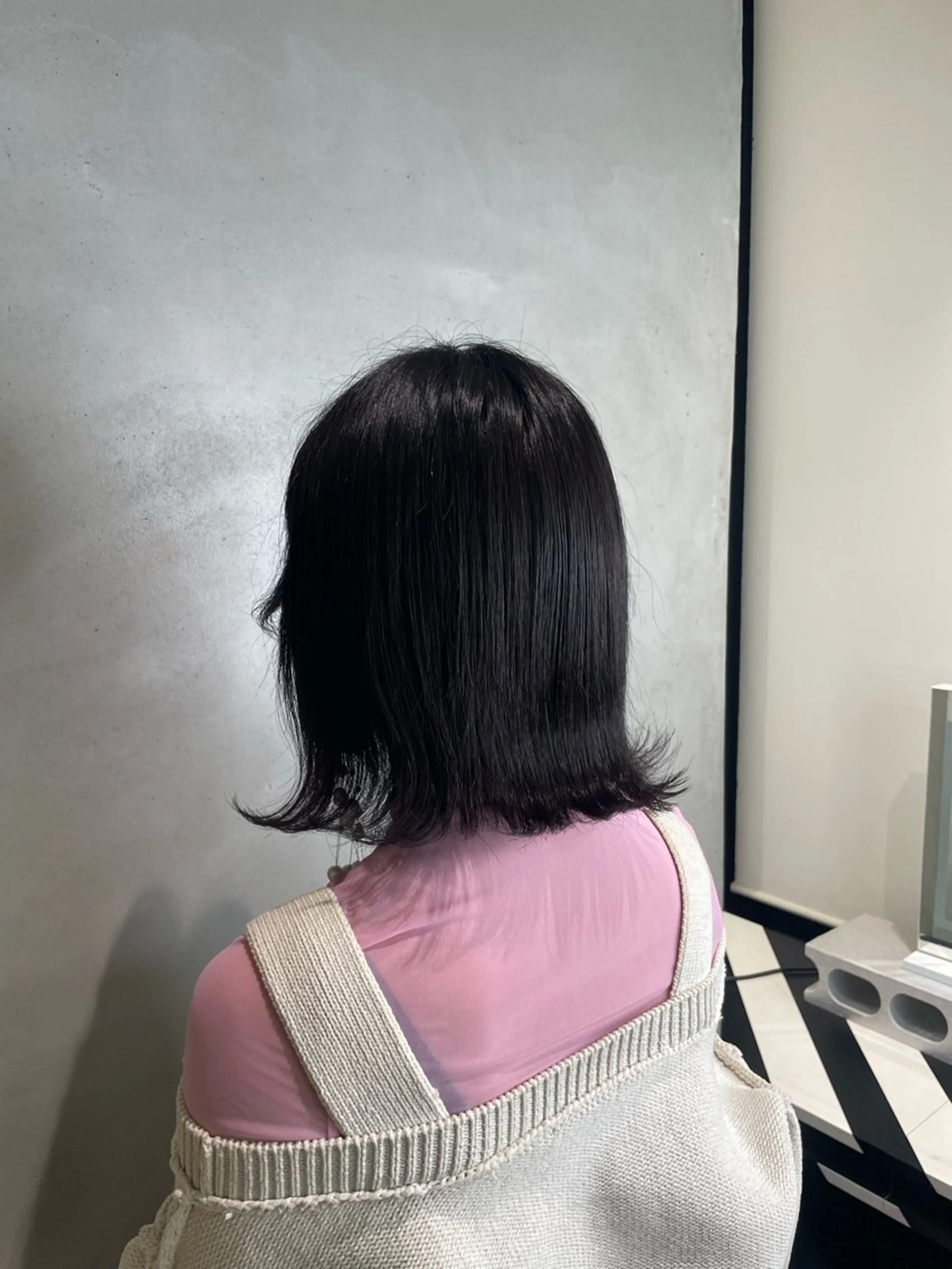 ミディアム カラー offwhite Nano🪩🧡のヘアスタイル