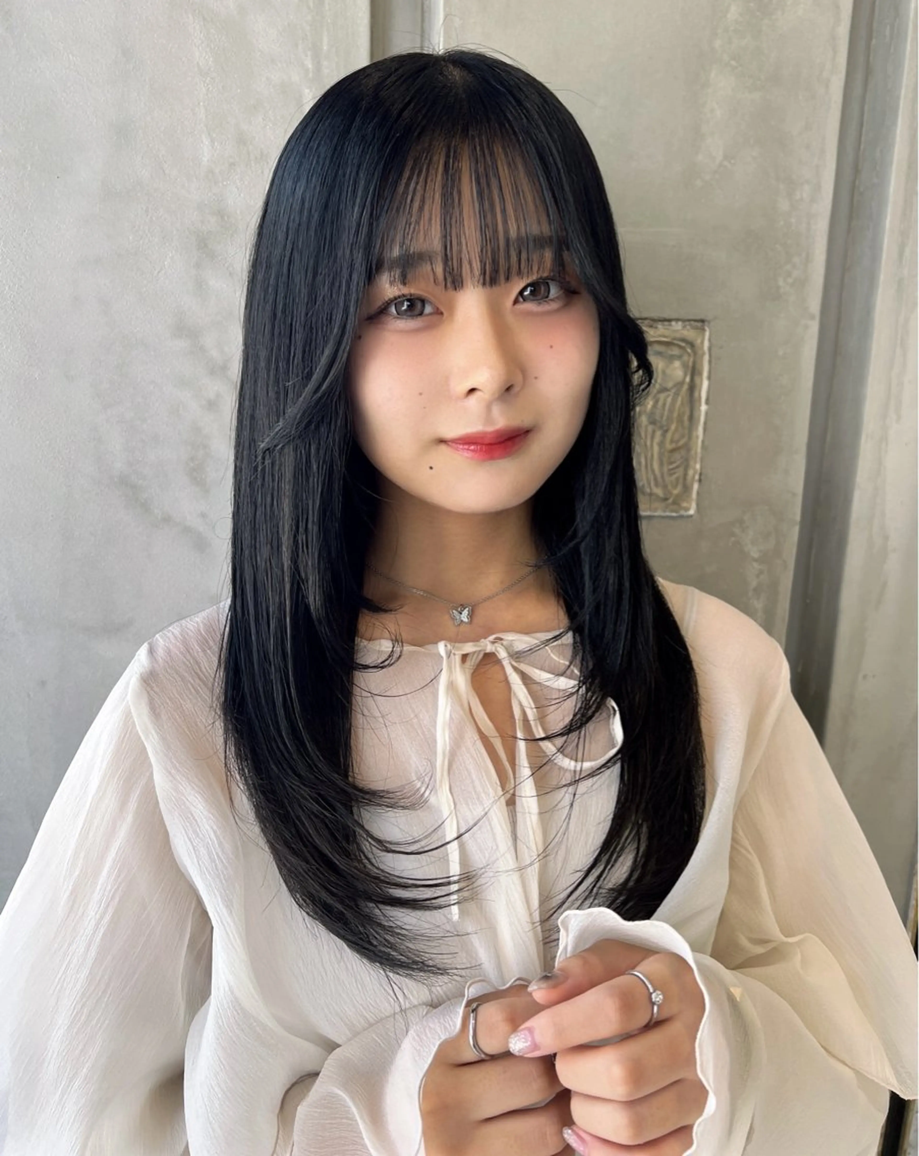 ミディアム カラー 黒髪 ブリーチ 透明感カラー ブリーチなしカラー 卒業式のヘアスタイル カット ヘアカラー トリートメント 原宿/美髪カラー 🫧TAISEIのヘアスタイル