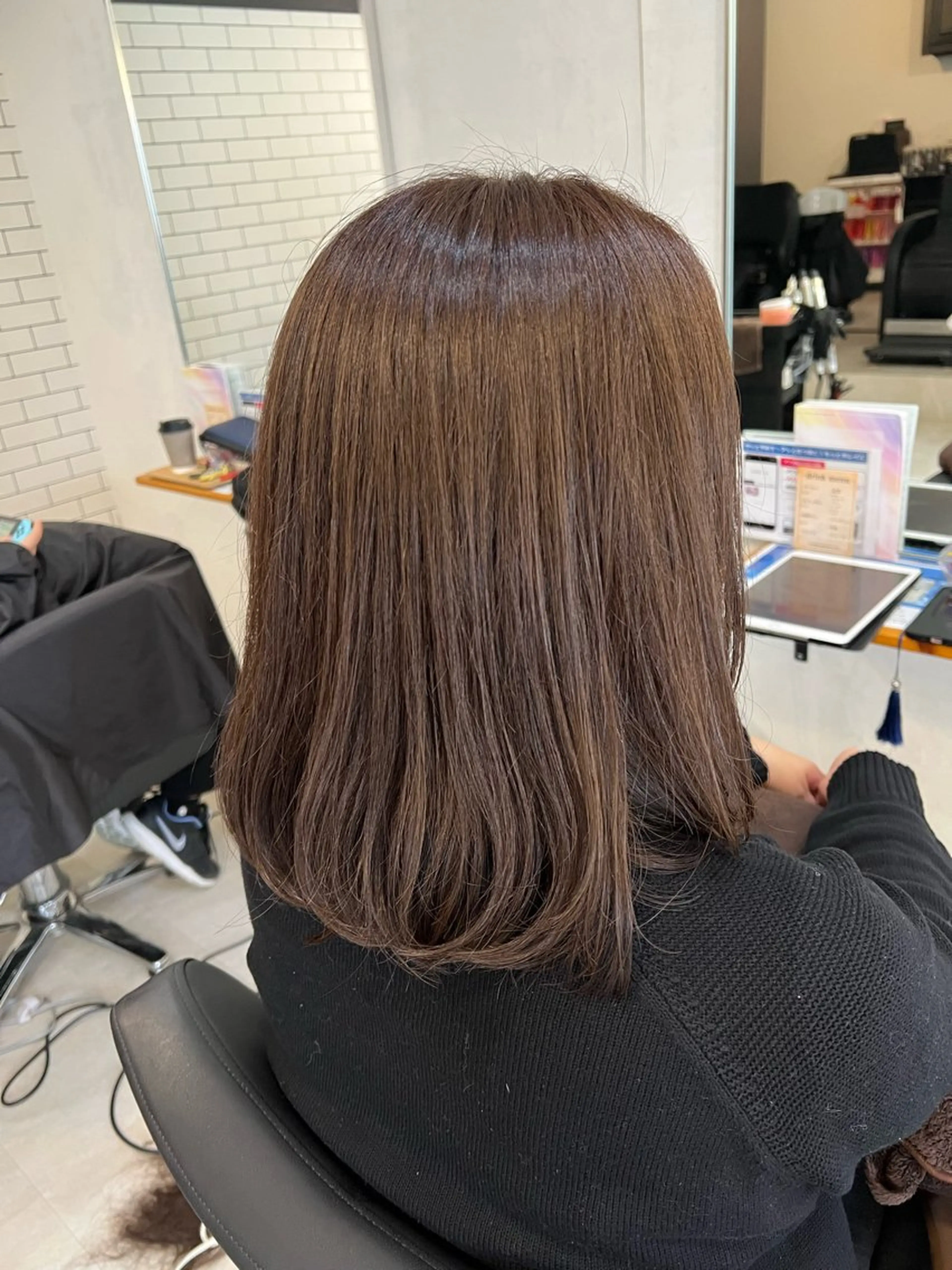 ミディアム カラー カット ヘアカラー トリートメント botan KOZUEのヘアスタイル