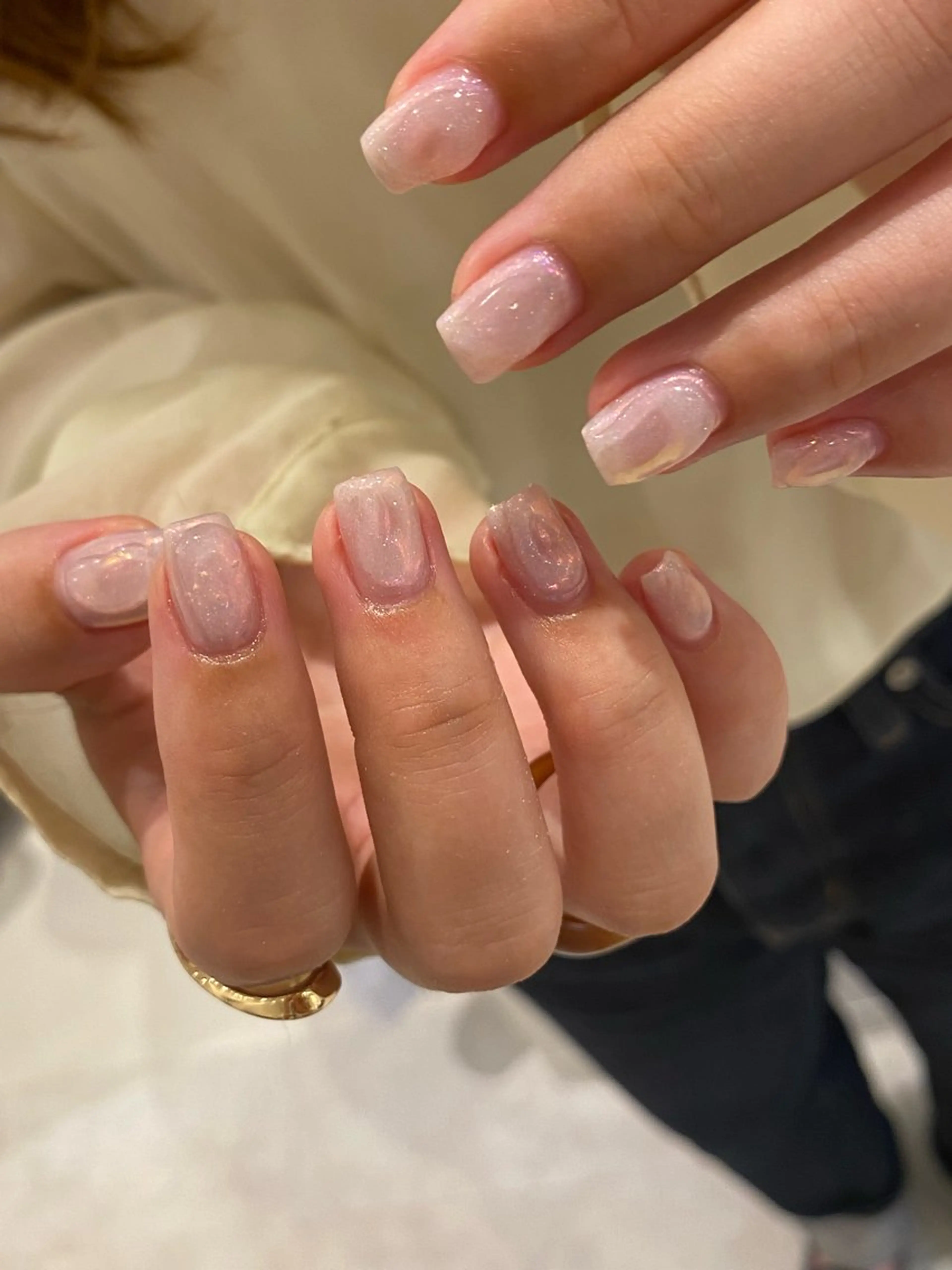 ネイル ニュアンスネイル ぷっくりネイル ハンドネイル Ann. nail.tokyo所属・Ann nailのネイルデザイン