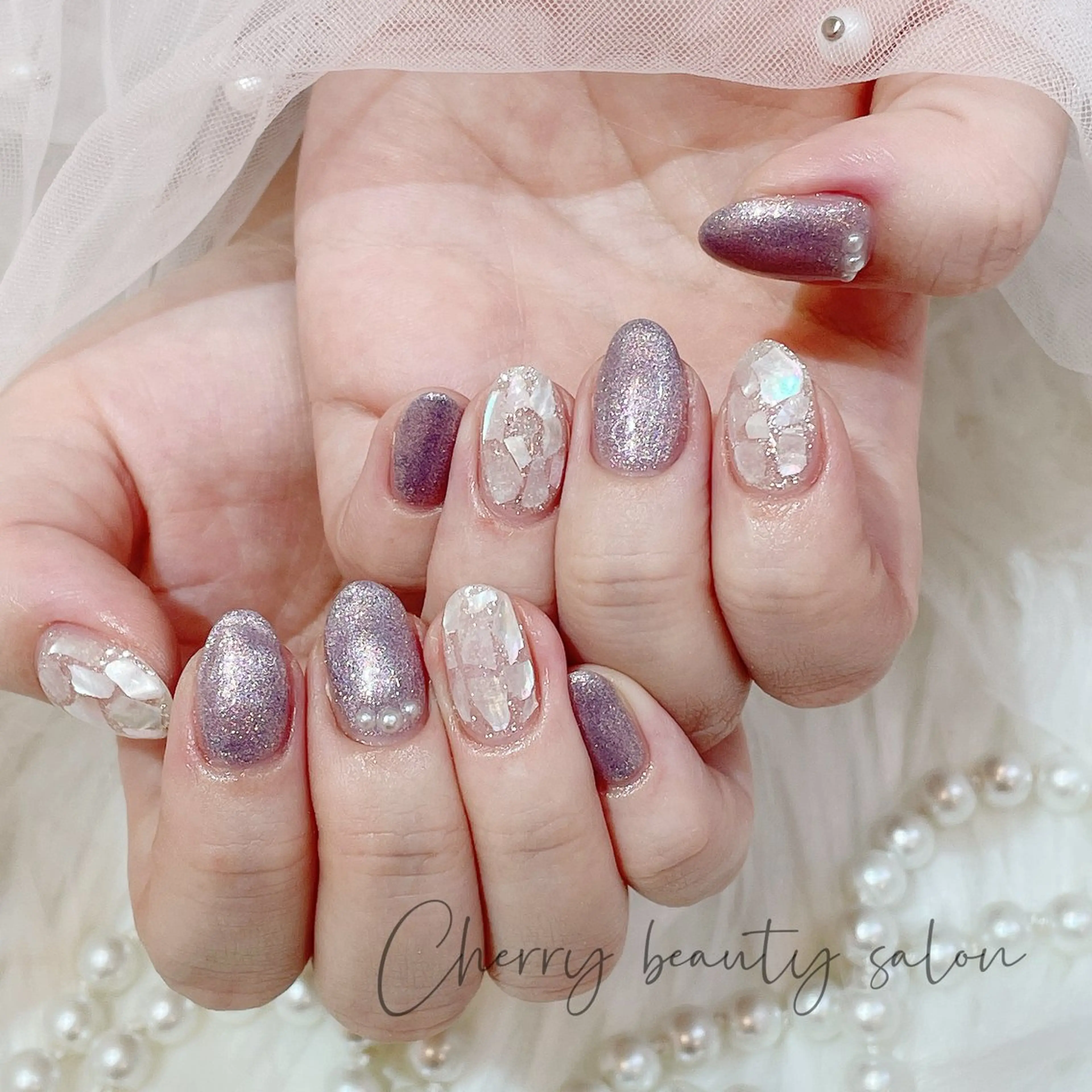 ネイル ハンドネイル ハンドケア SAKURA 🍒のネイルデザイン