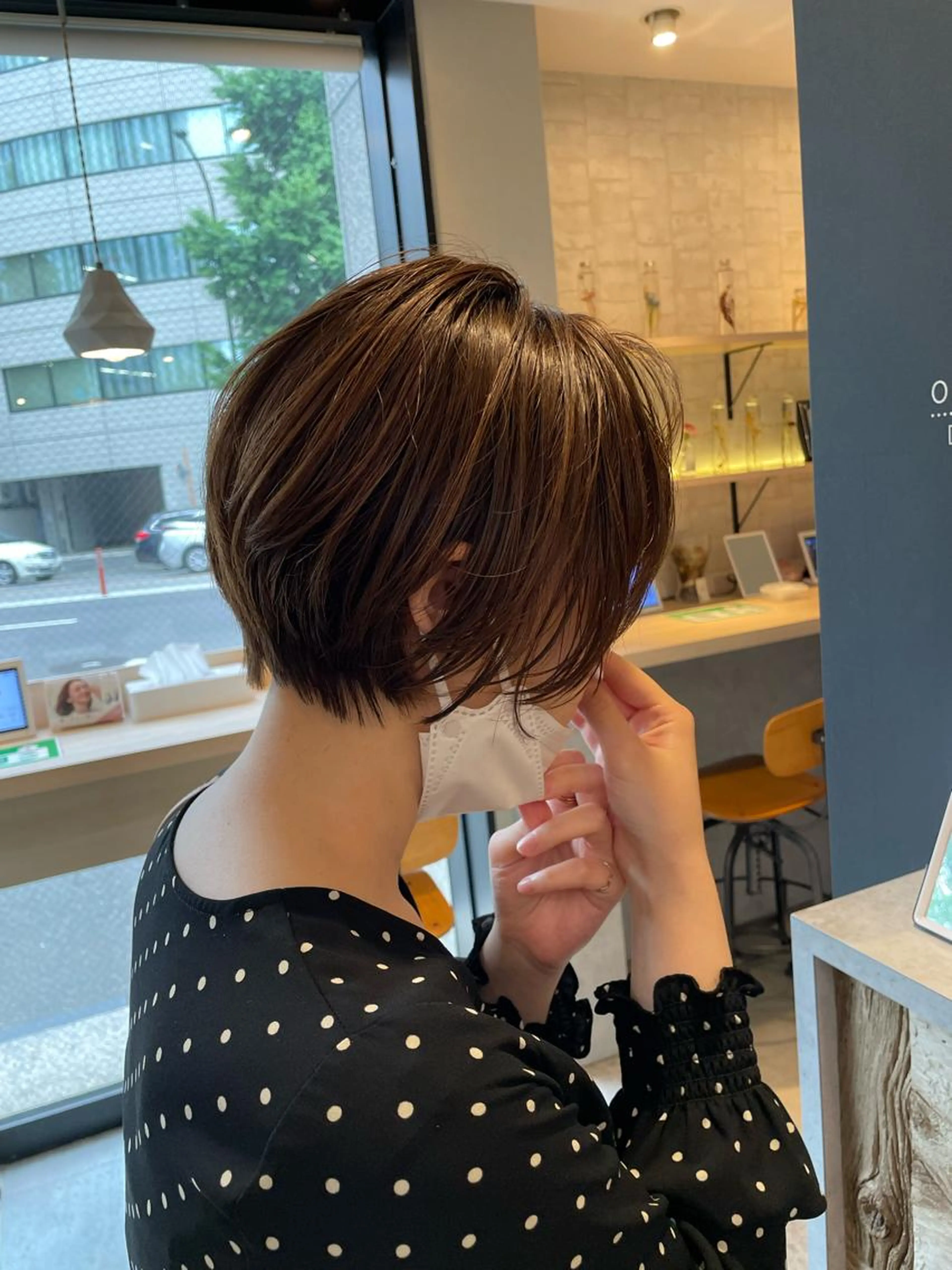 💇‍♀️似合わせ小顔カット＋光に透けるダメージレスカラー⭐️前処理トリートメント付き✨の写真