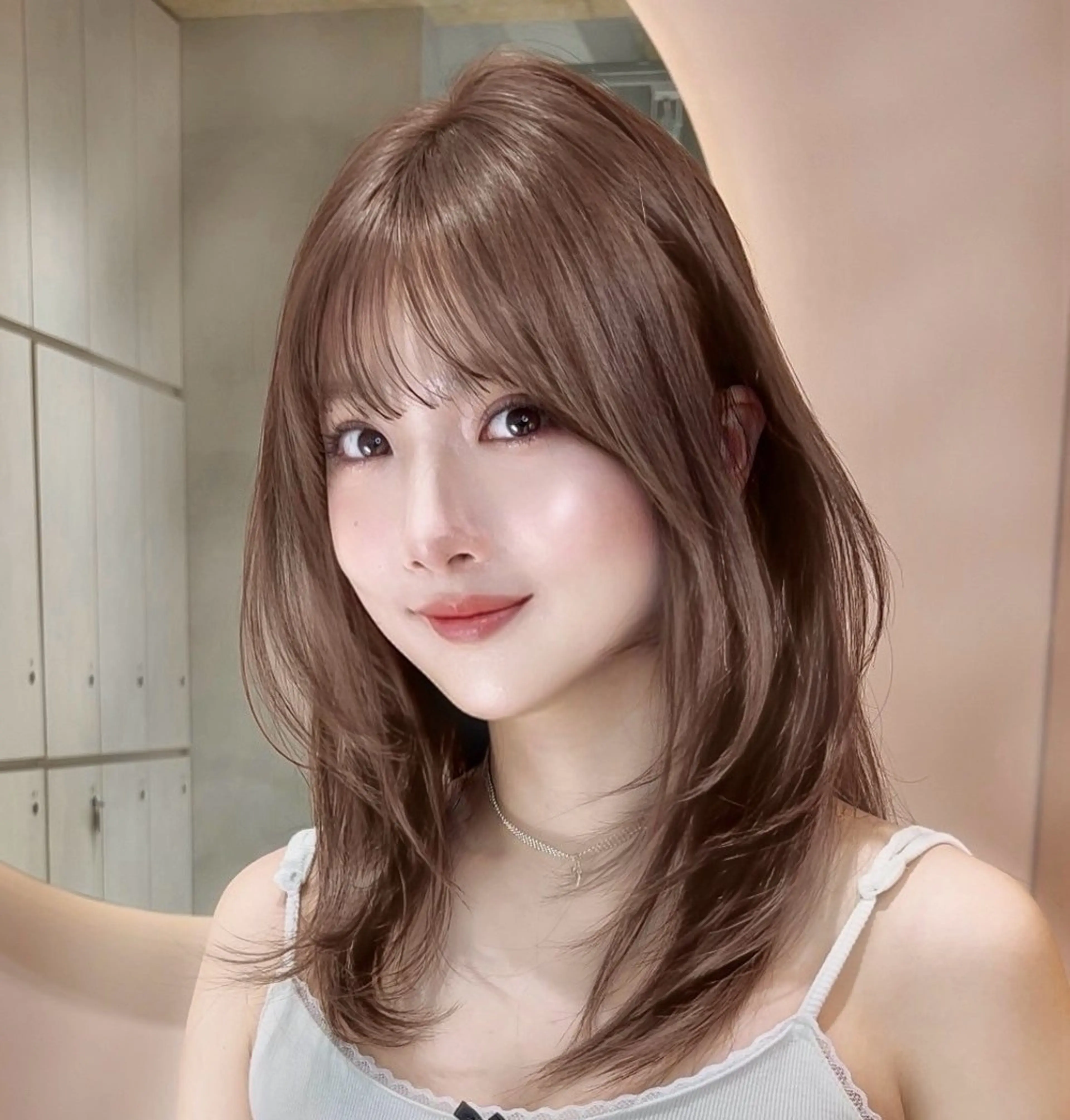 メンテナンスカット(毛先整え１センチ程度or毛量調節)＋透明感カラー＋1stepうる艶トリートメントの写真