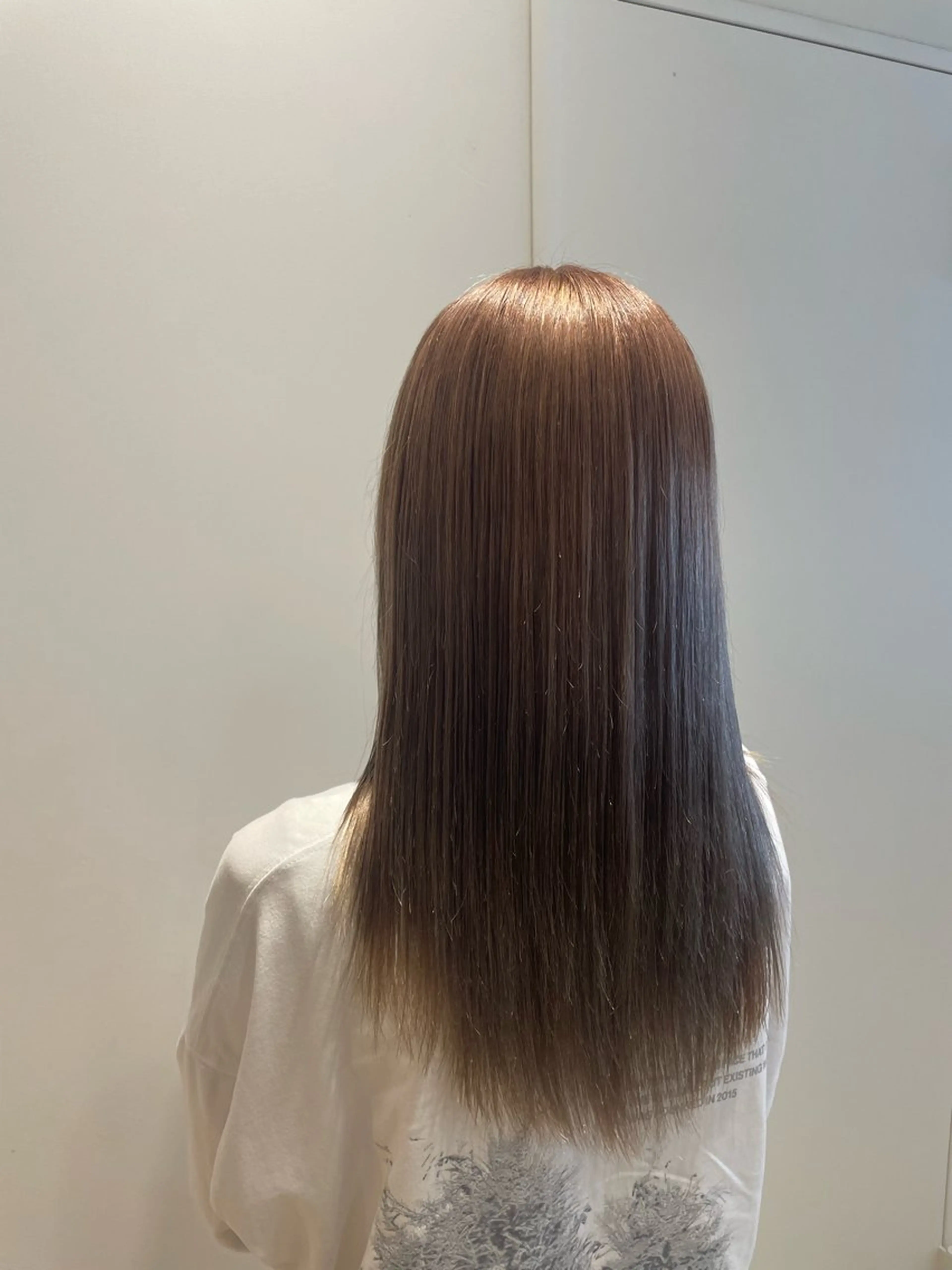 セミロング カラー 学生 カット ヘアカラー トリートメント ☘️新宿 新井彩斗☘️のヘアスタイル