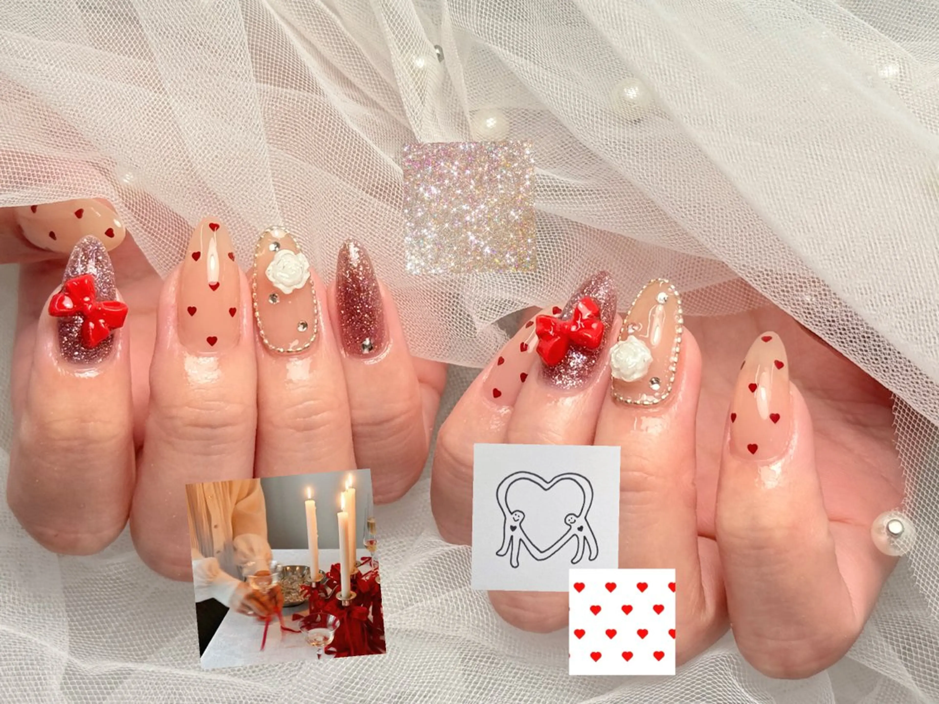 ネイル チークネイル フットネイル フレンチネイル グラデーション キラキラネイル ハンドネイル ToliyDeliy Nail Salonのネイルデザイン