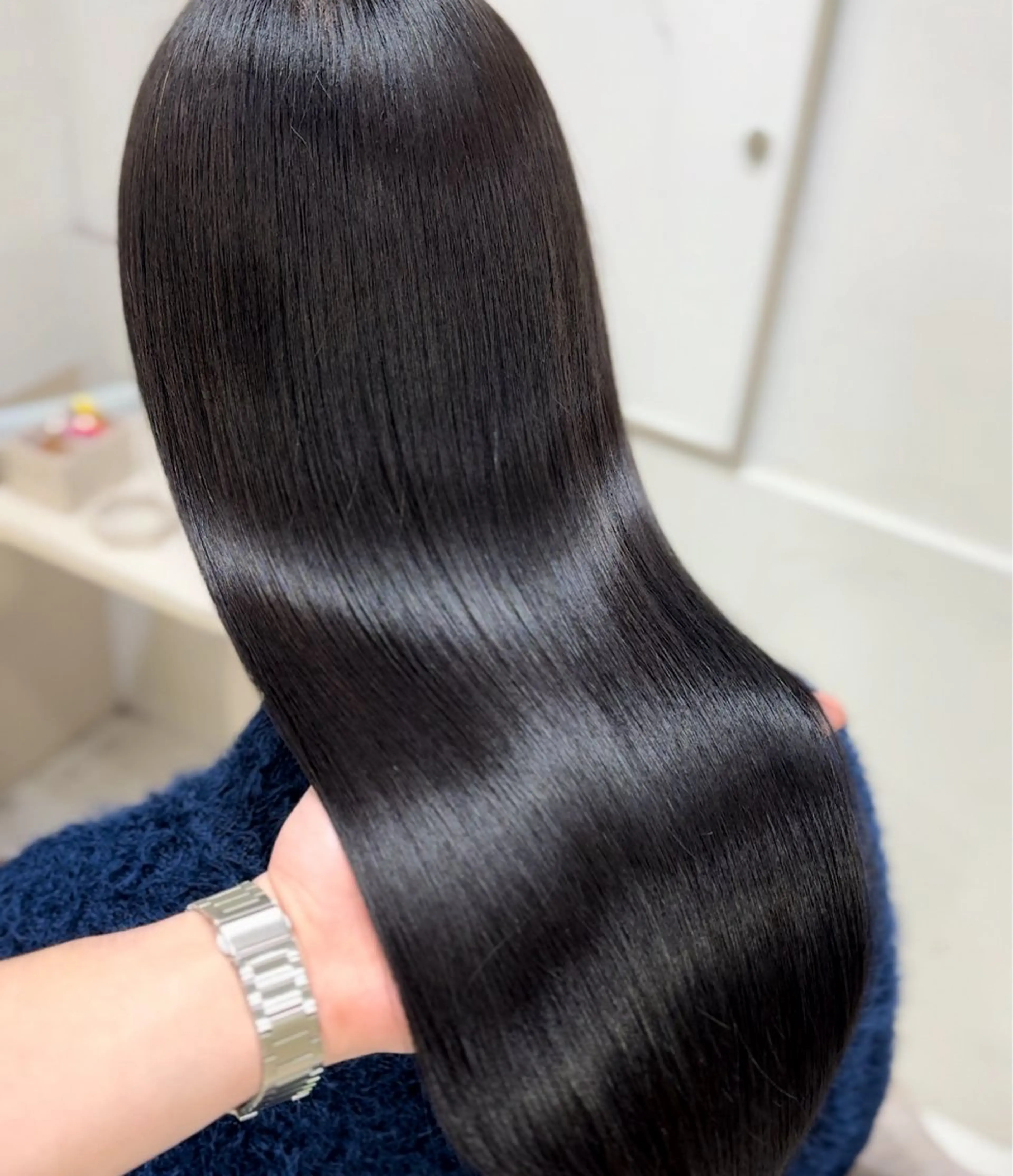 ロング 髪質改善 縮毛矯正 トリートメント 酸性ストレート カット ヘアカラー 縮毛矯正 トリートメント 髪質改善×縮毛矯正 Core梅田　片山のヘアスタイル