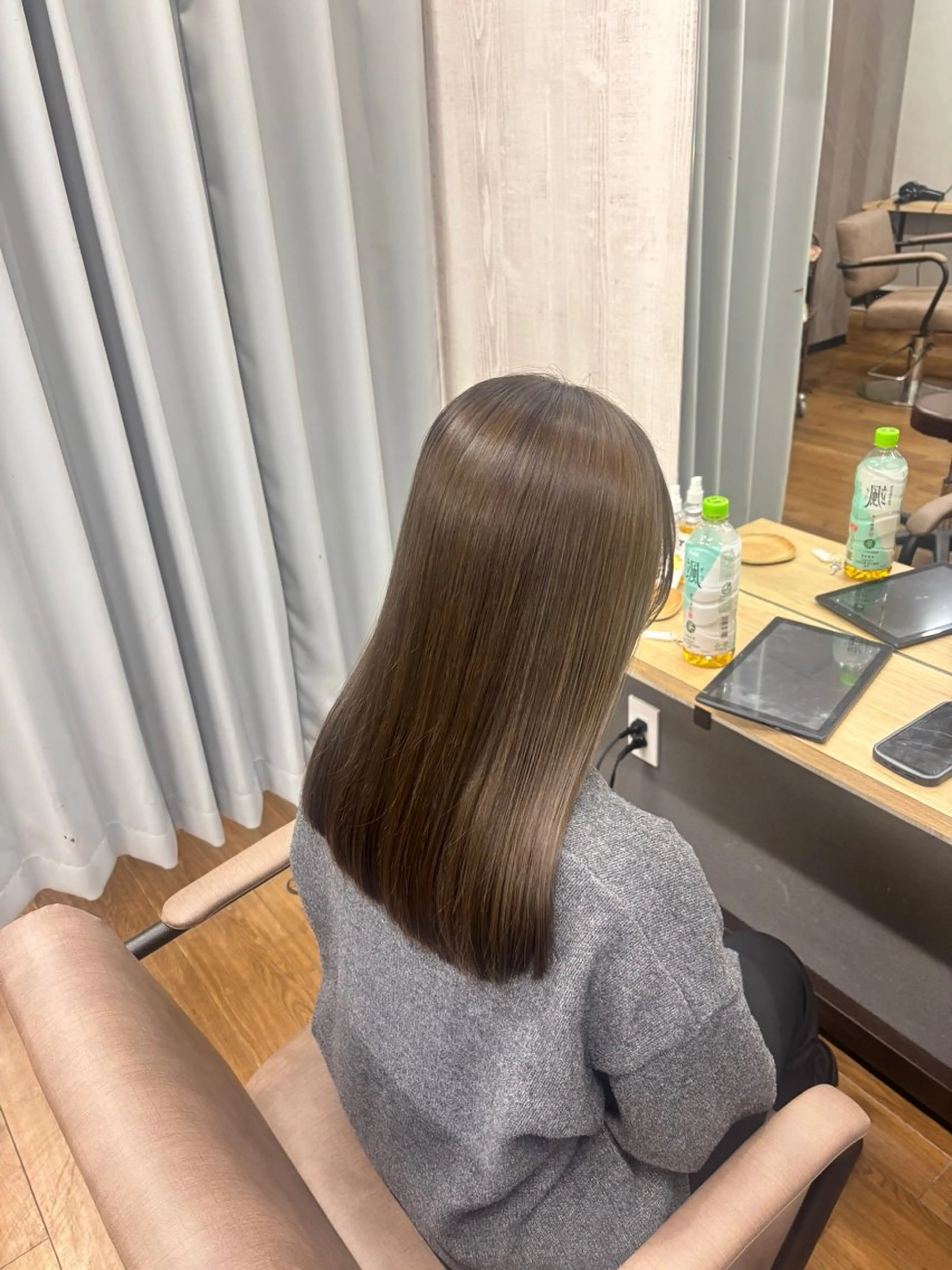 《🩵リピーター様限定🩵》ブリーチなしダブルカラー➕カット➕水トリートメントの写真