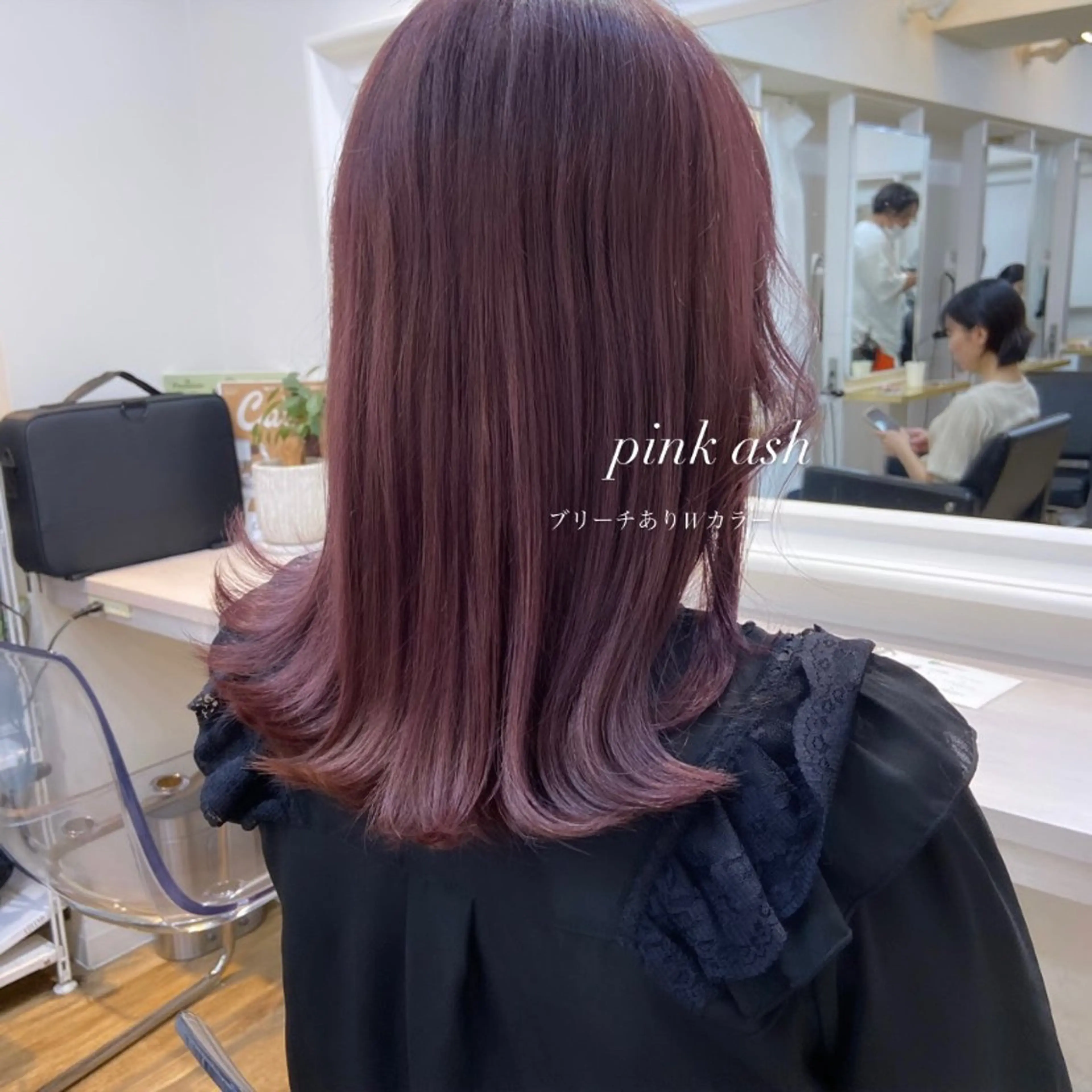 ミディアム カラー ベージュカラー ブリーチ ケアブリーチ 透明感カラー ダブルカラー mai 🎀 / 梅田美容室のヘアスタイル