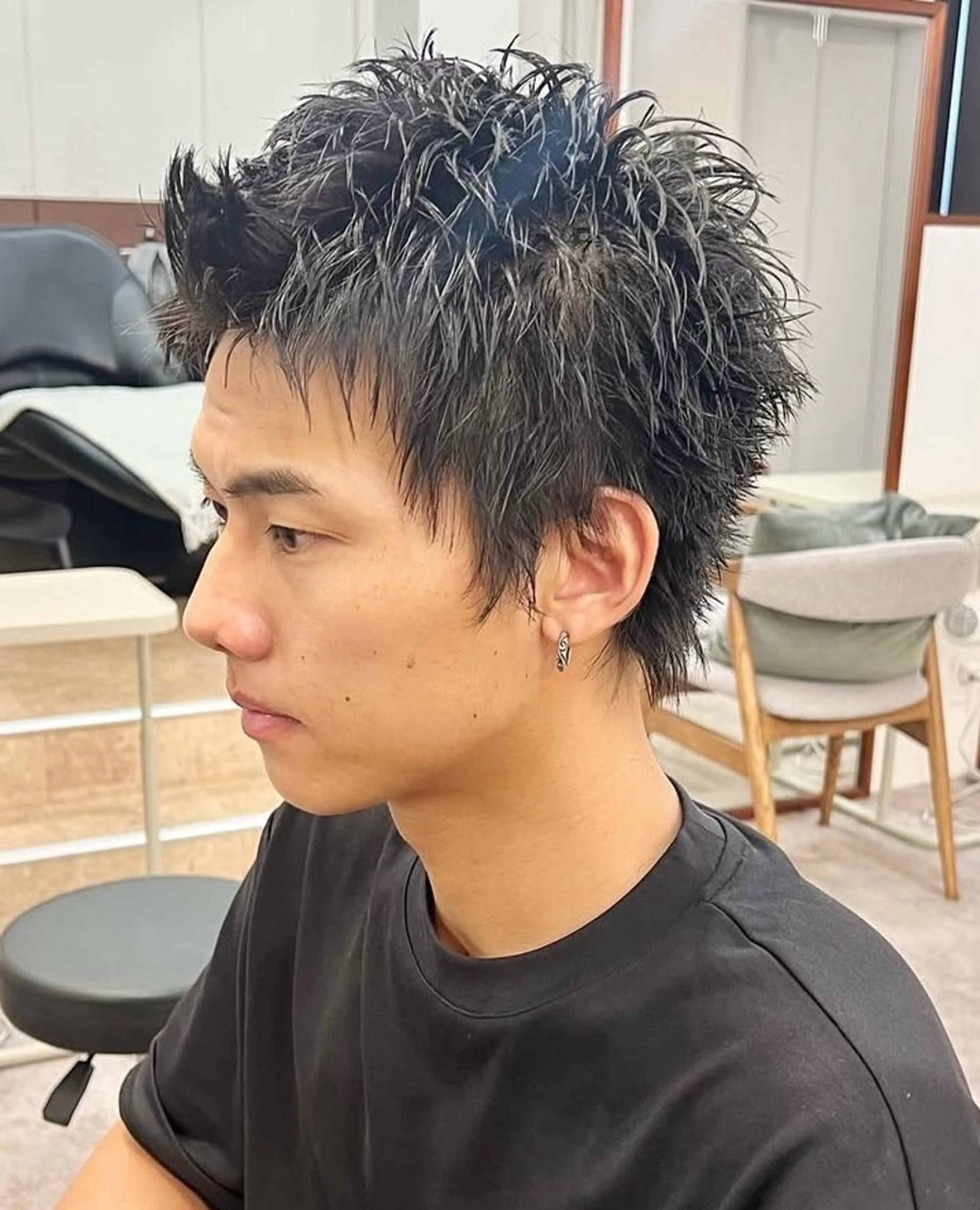 ショート カット パーマ 【メンズ特化】 新築New Openのヘアスタイル