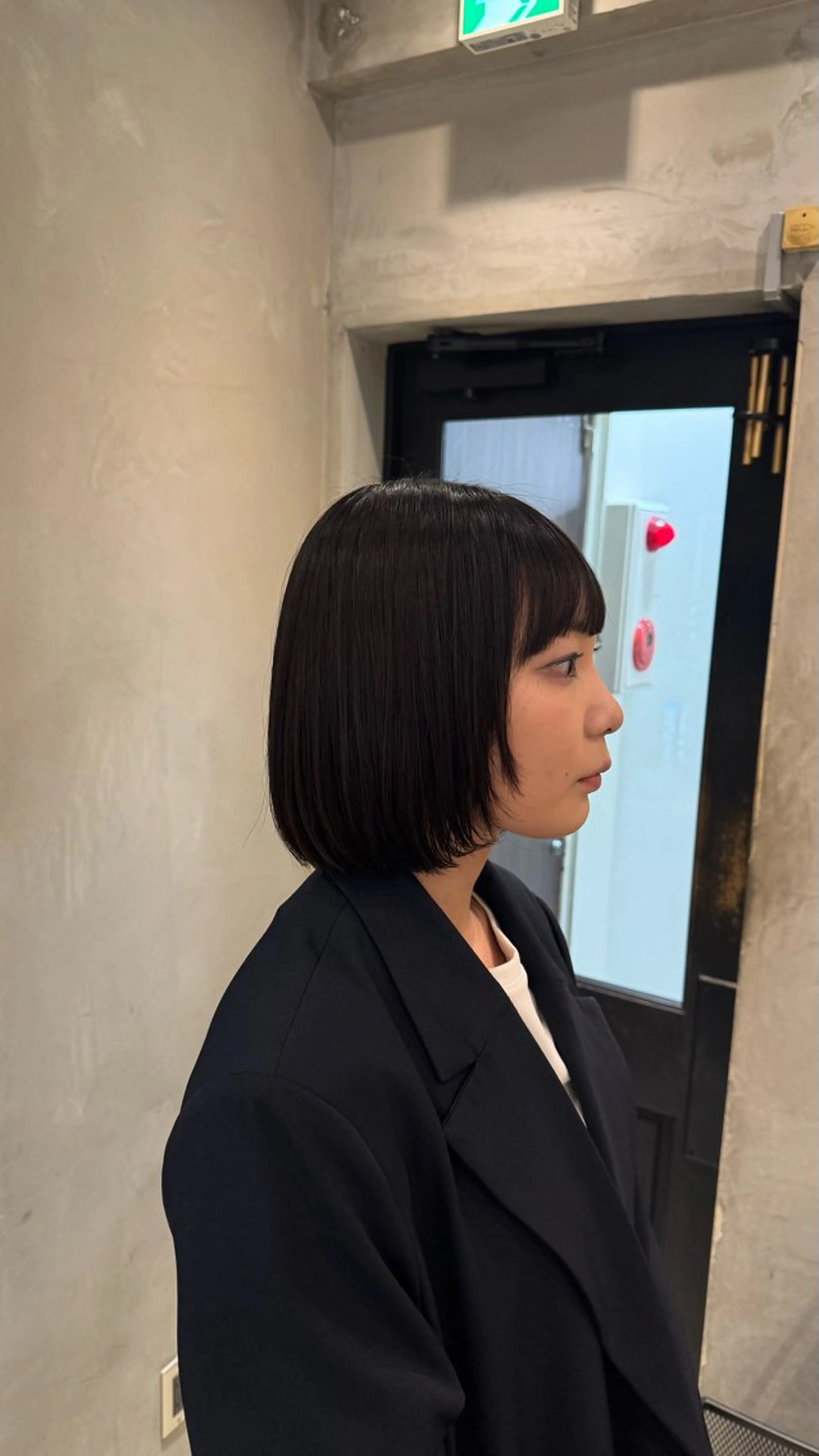 ショート ボブレイヤー ボブ くびれヘア 顔まわりレイヤー 韓国風ヘア カット ヘアカラー トリートメント KOKI/ボブ/顔ま わりレイヤー/新宿のヘアスタイル