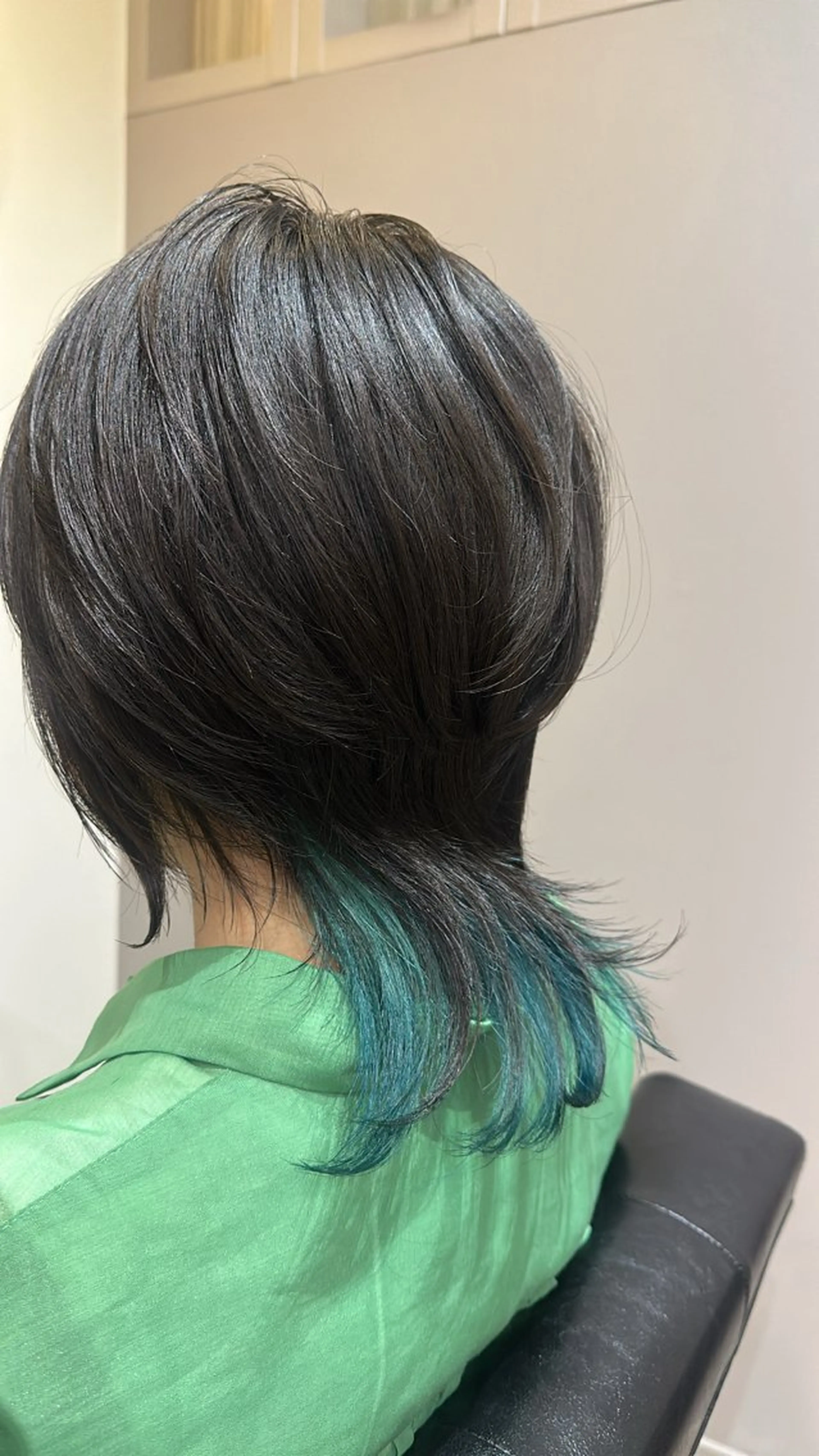 カラー ミント ミントグリーン ヘアカラー こくぶん ひよりのヘアスタイル