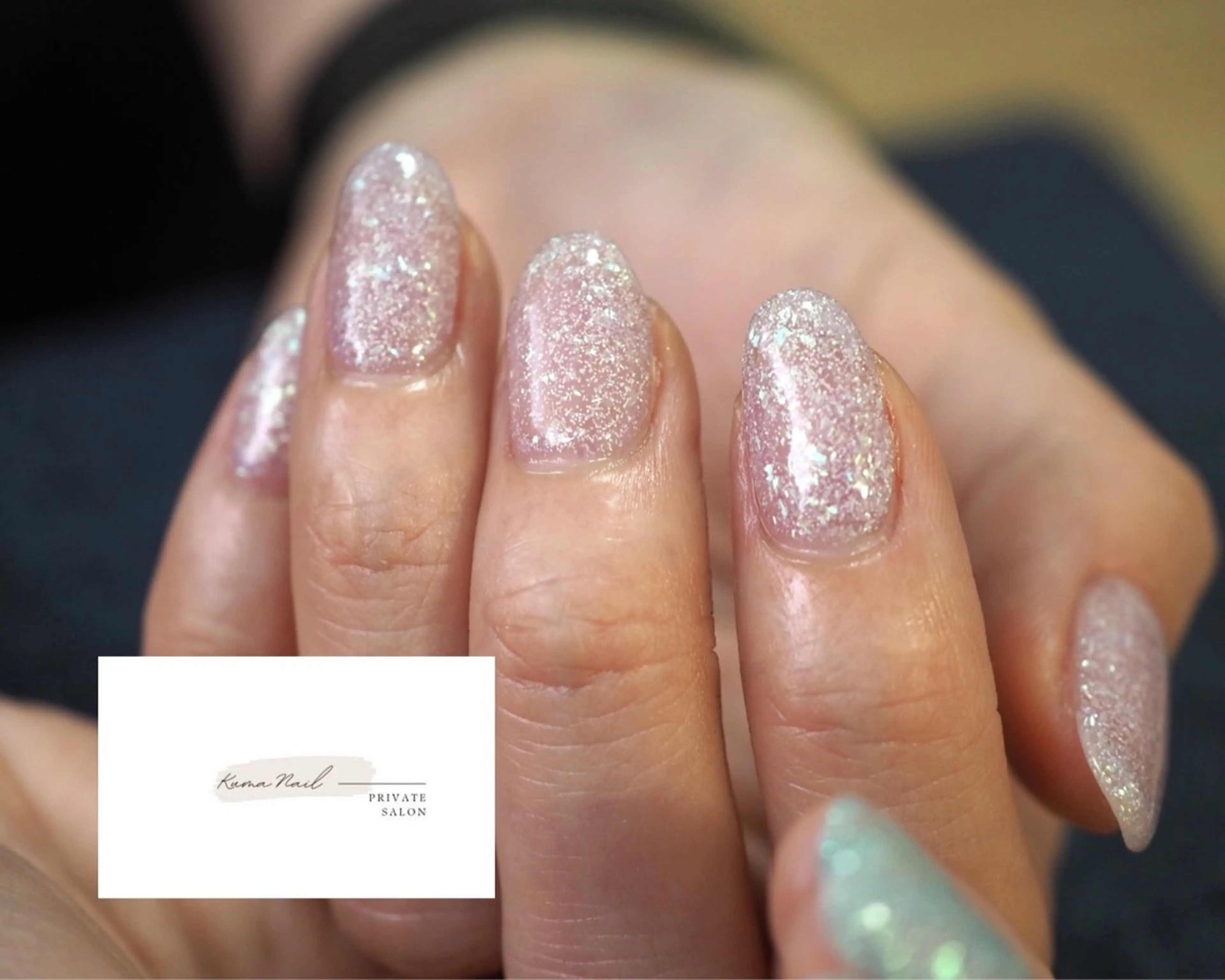 ネイル キラキラネイル ラメ(グリッター) ワンカラーネイル 夏ネイル 藤が丘/守山/長久手 Kuma Nailのネイルデザイン
