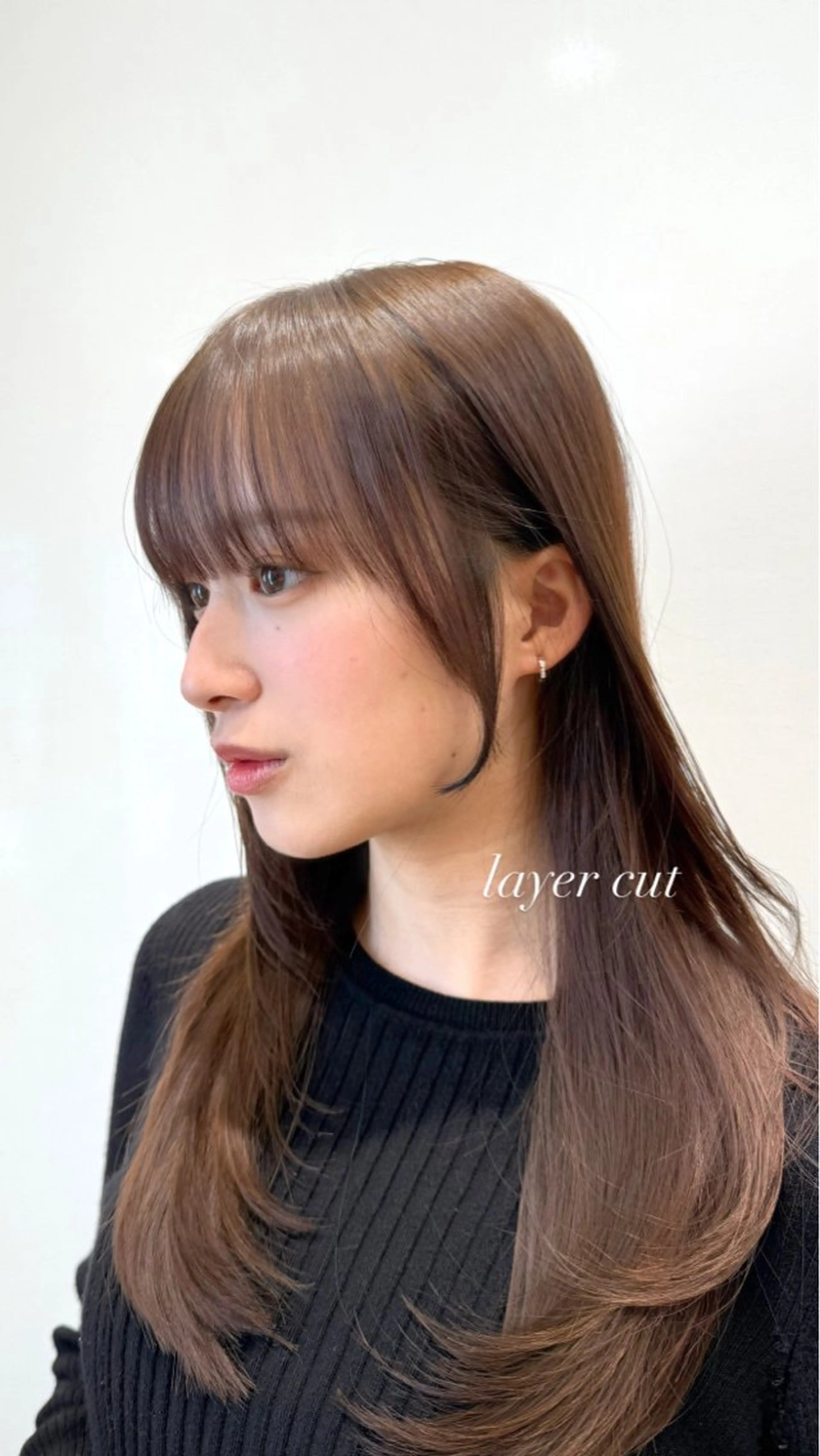 ロング カラー レイヤーカット カット ヘアカラー トリートメント ヘッドスパ 石戸谷　海斗/韓国 レイヤー/艶カラーのヘアスタイル