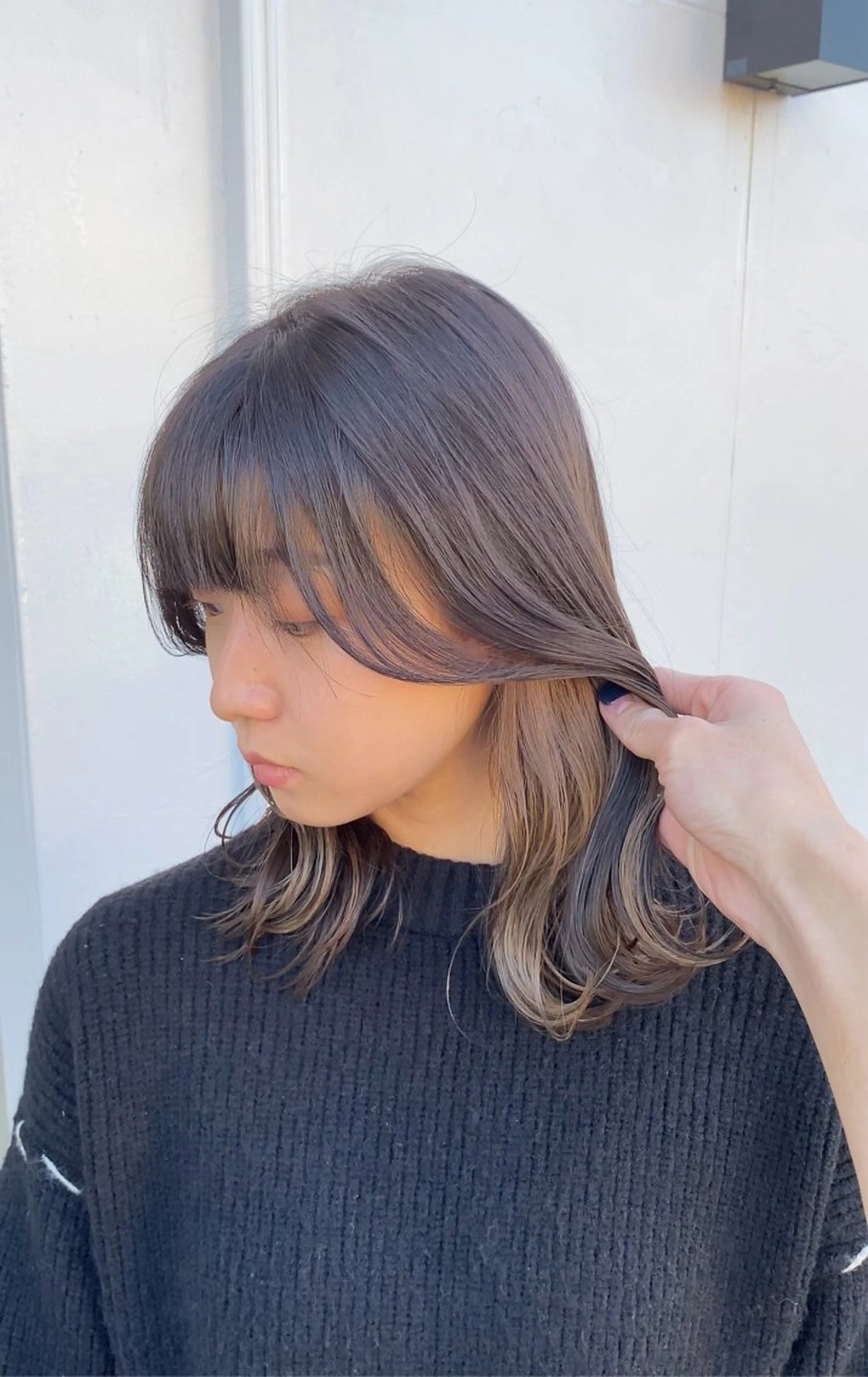 ミディアム カラー yate'/ Wカラー/小出捷也のヘアスタイル