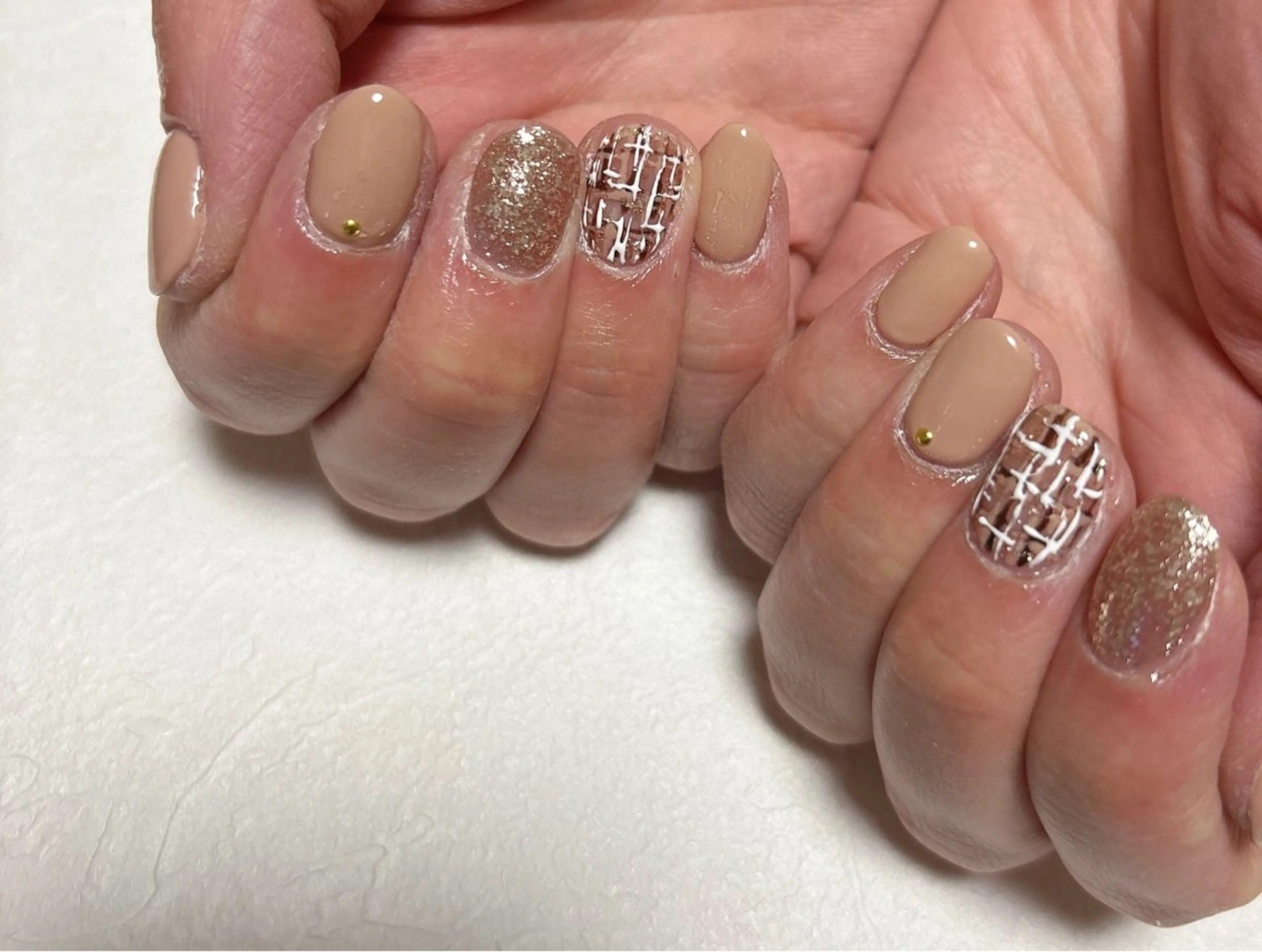 ネイル オーロラネイル フットネイル フレンチネイル ジェルネイル 韓国ネイル Mogu nail 二子玉川のネイルデザイン