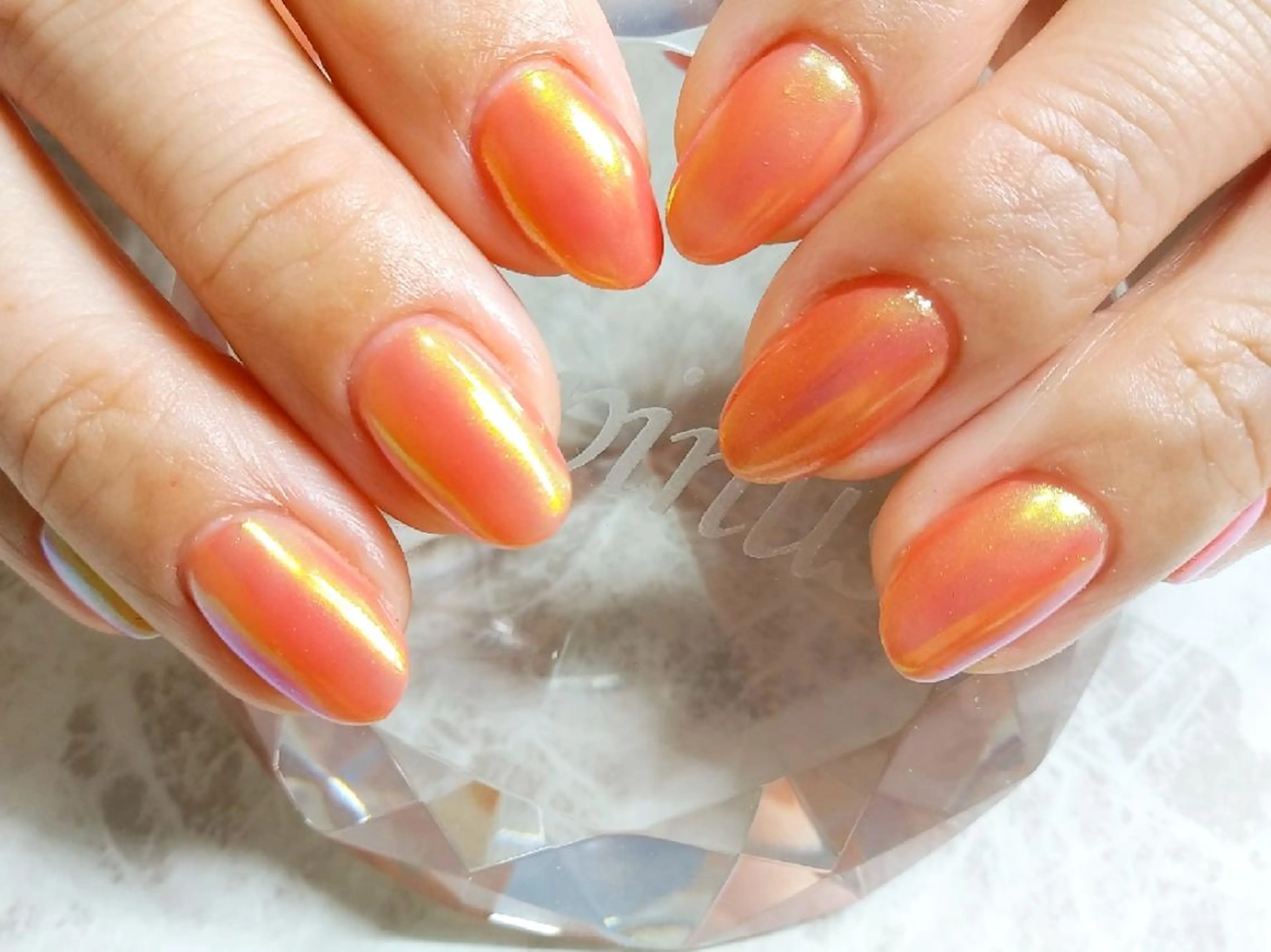 ネイル アートネイル オーロラネイル ワンカラーネイル ハンドネイル フットネイル Lupinus所属・Lupinus ルピナスのネイルデザイン