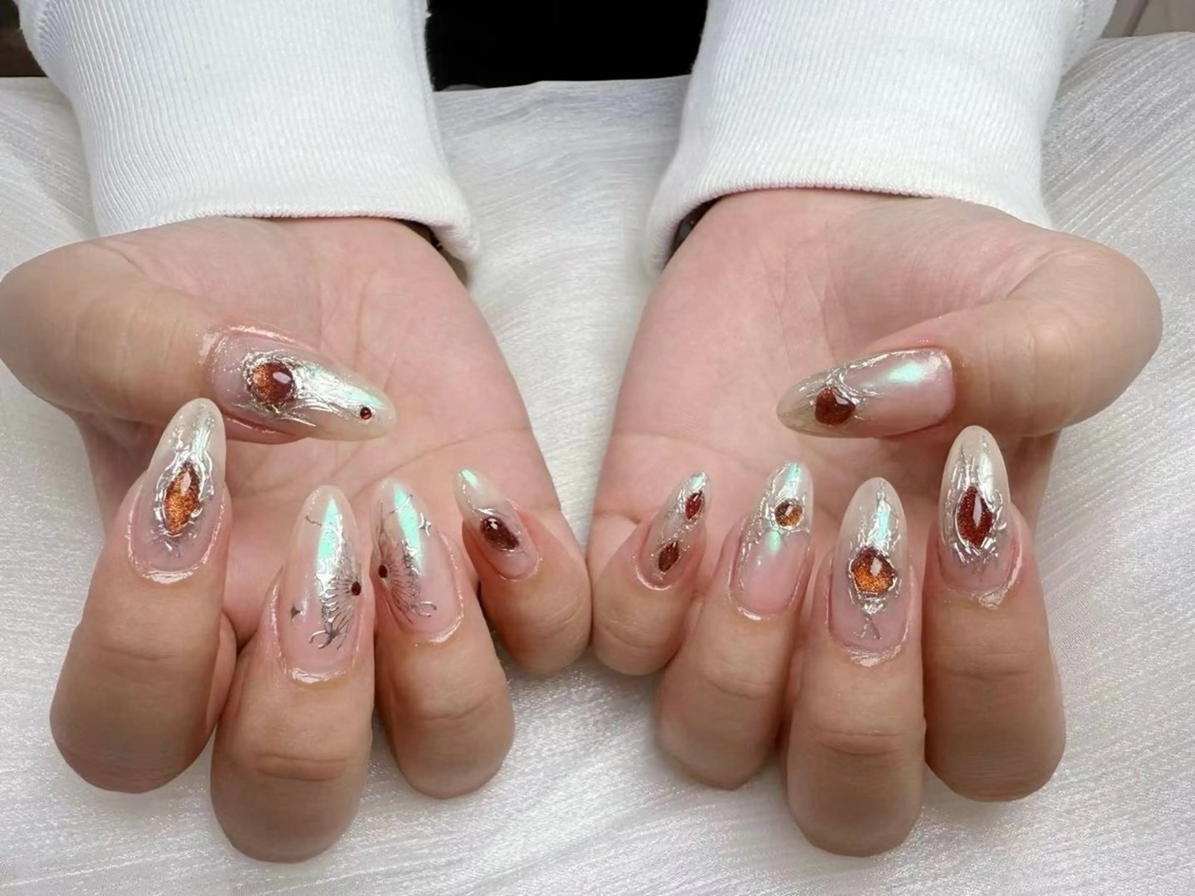 ネイル アートネイル フラワーネイル フットネイル ジェルネイル マグネットネイル Babarla nailのネイルデザイン