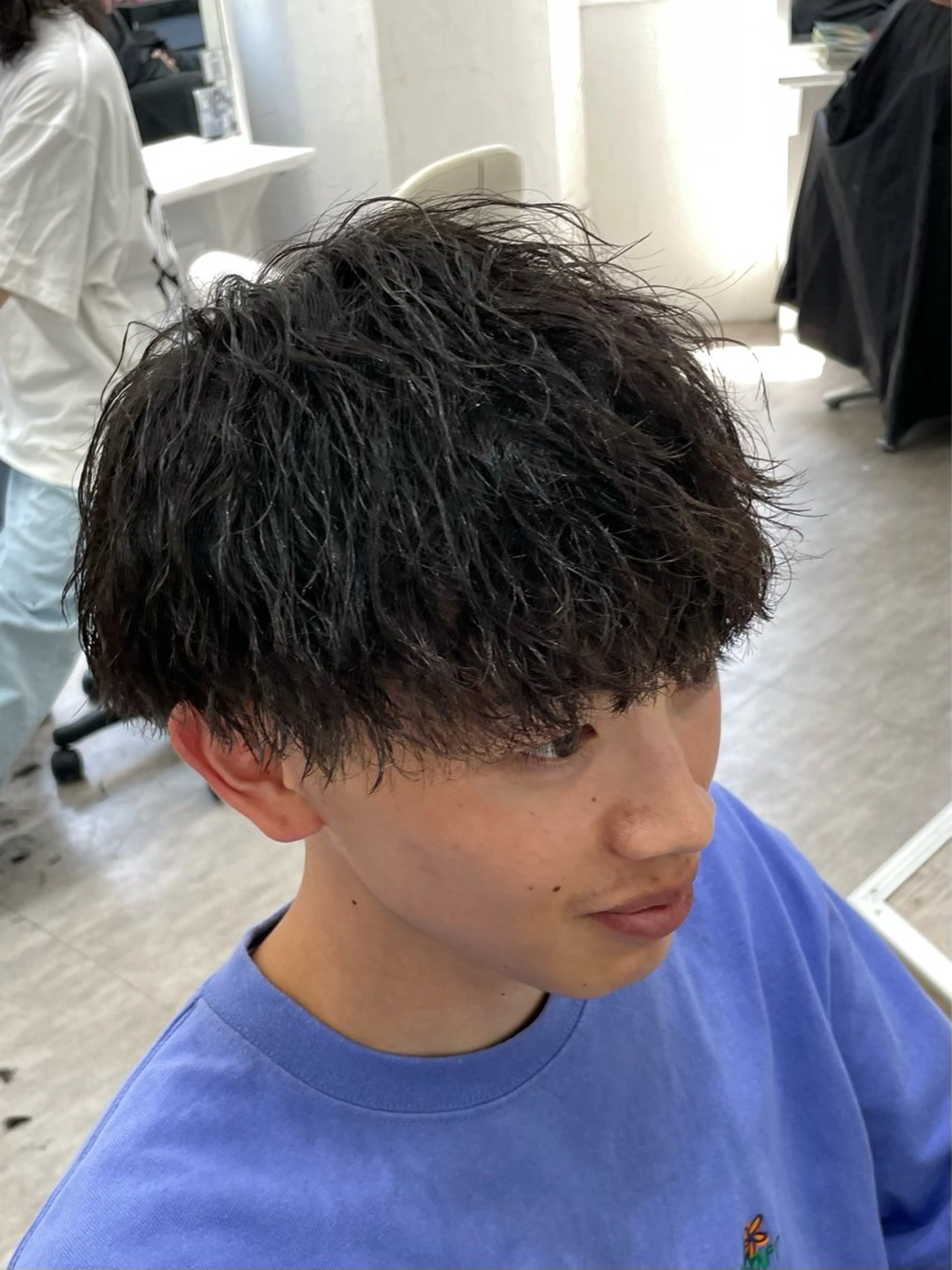 メンズカット＋ツイストスパイラルパーマの写真