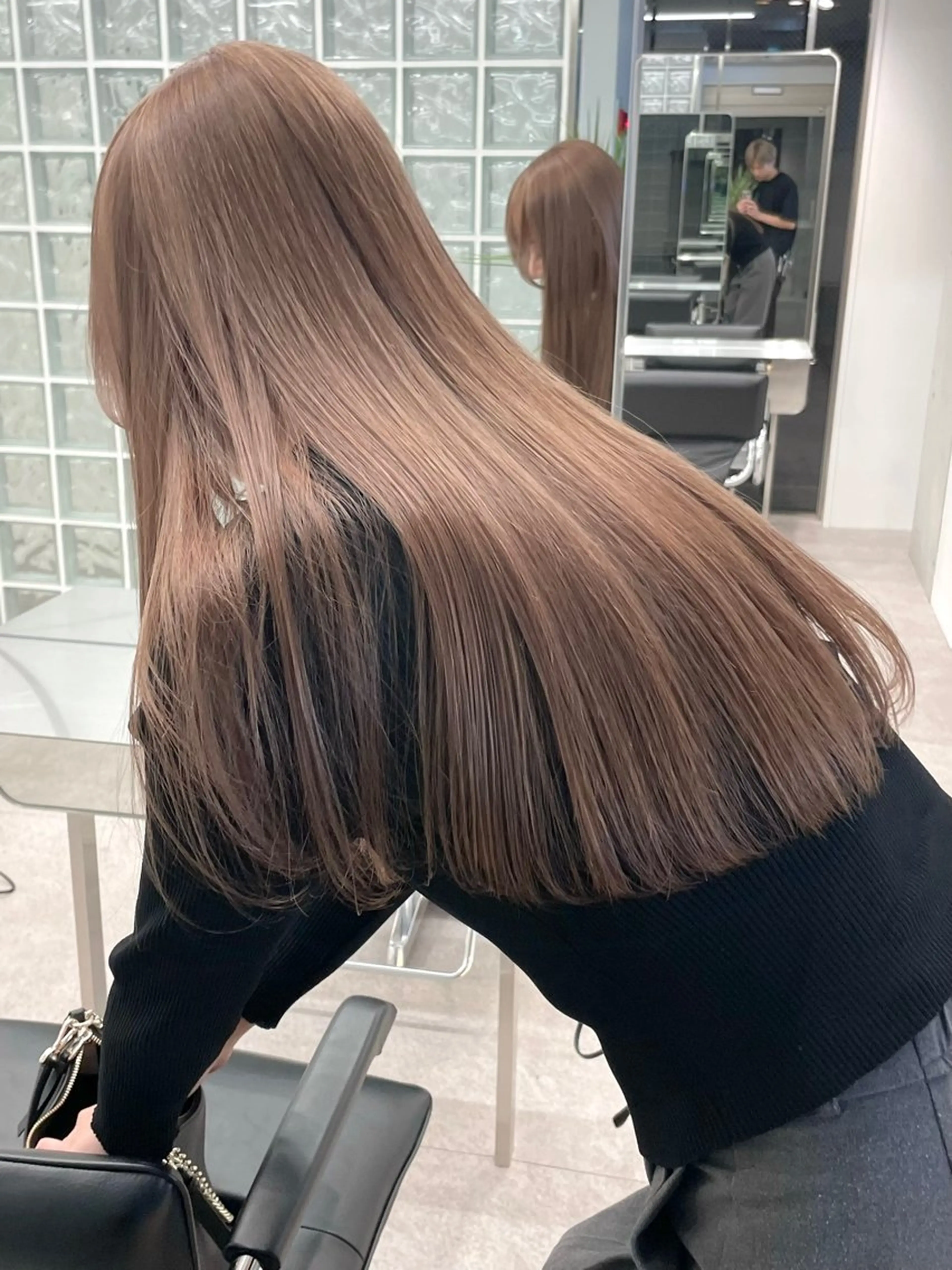 ロング ヘアカラー ハイトーン/ブロンド ベージュ♡カレンのヘアスタイル