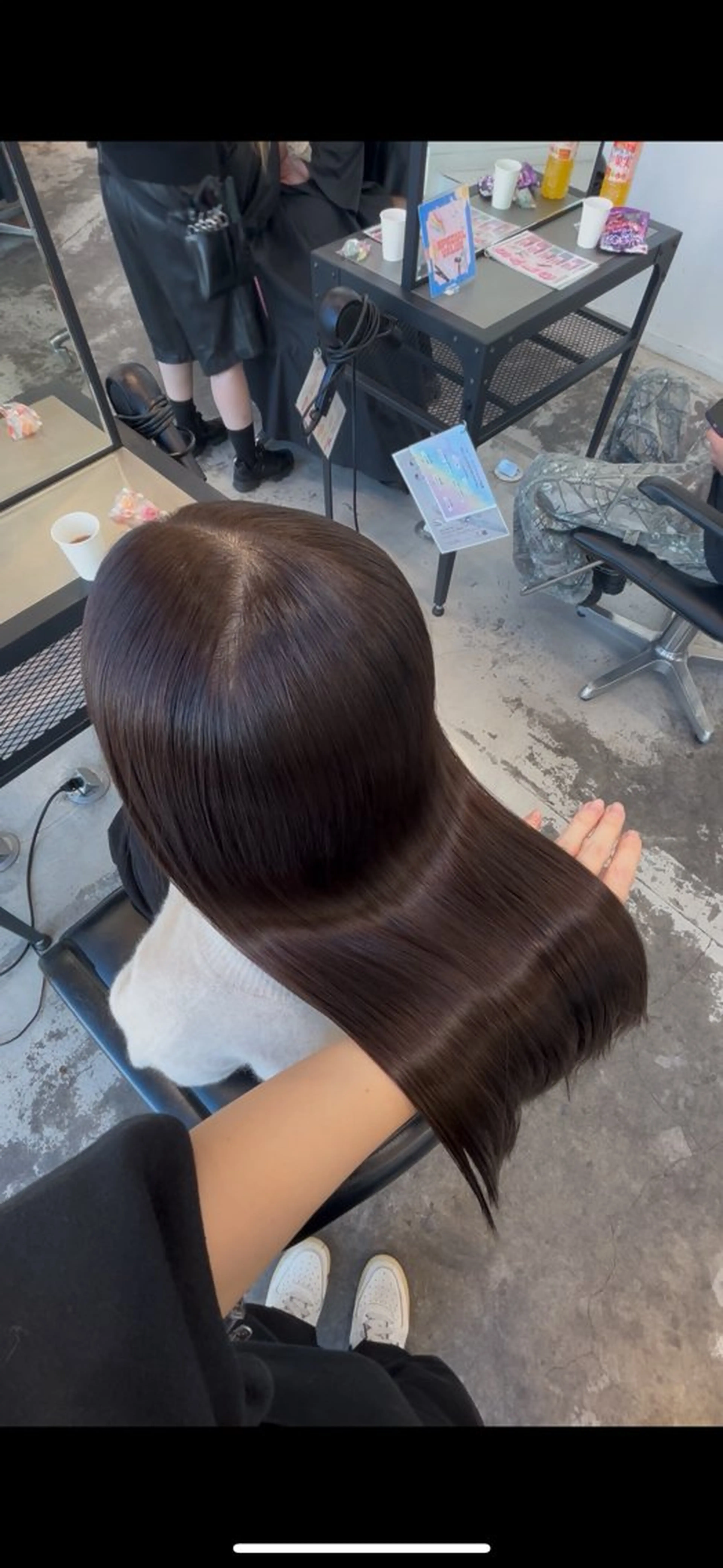 ロング カラー 縮毛矯正 トリートメント ダメージレス艶カラー MISAKI🦋のヘアスタイル