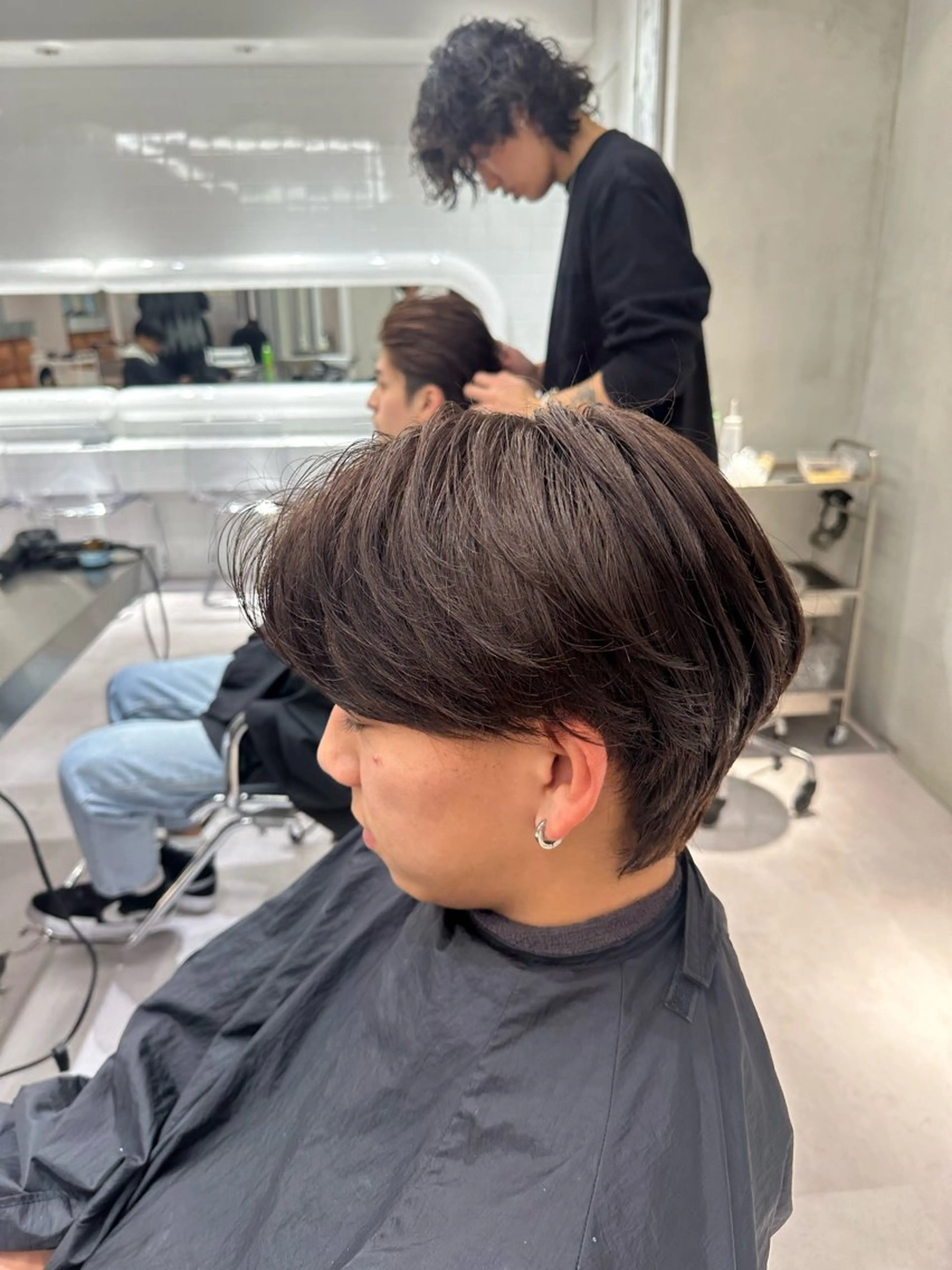 ショート カラー パーマ メンズ 📖丸山飛鳥/ メンズミディアム📖のヘアスタイル