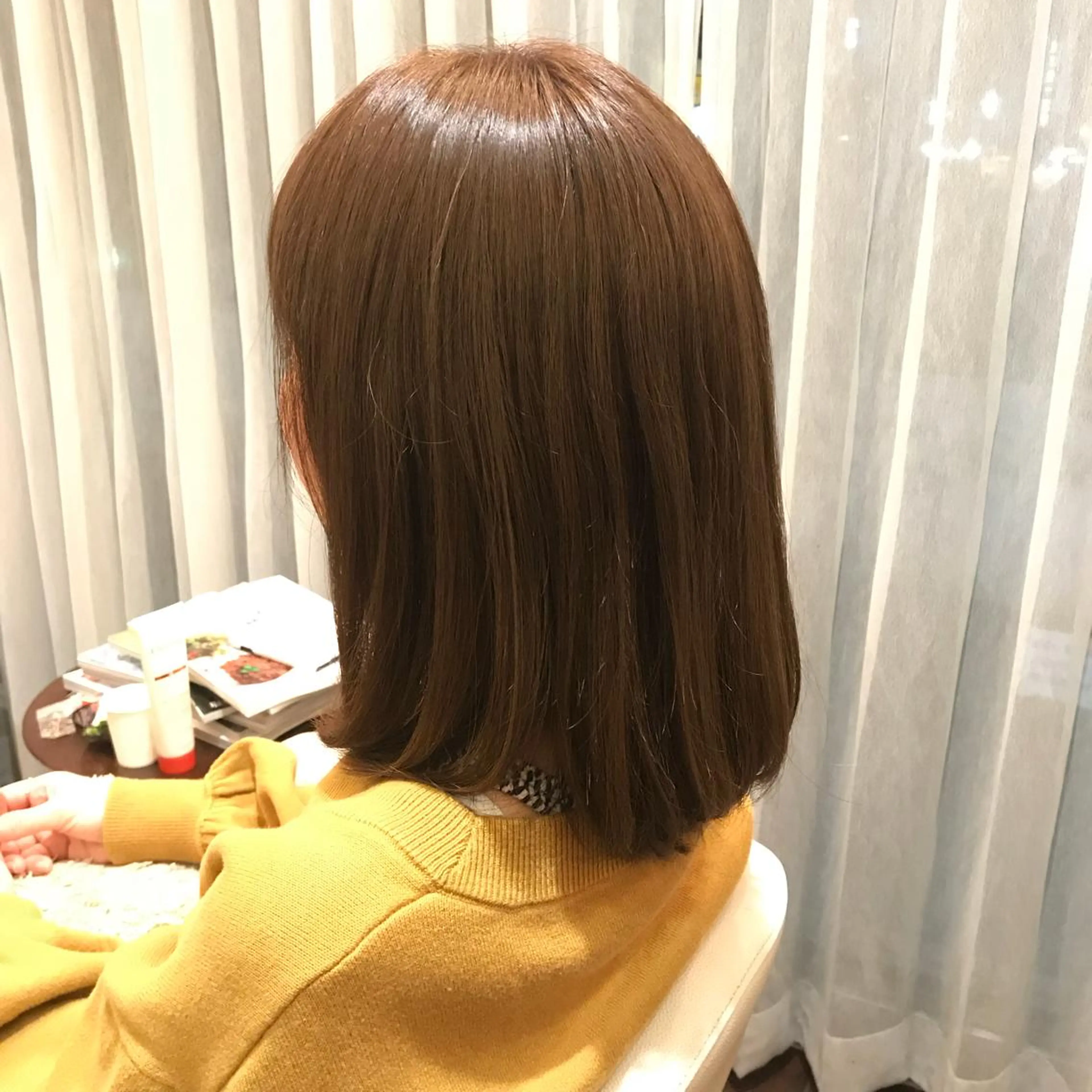 ミディアム カラー Agu hair verse所属・小顔/似合わせカット 杉山莉菜のヘアスタイル