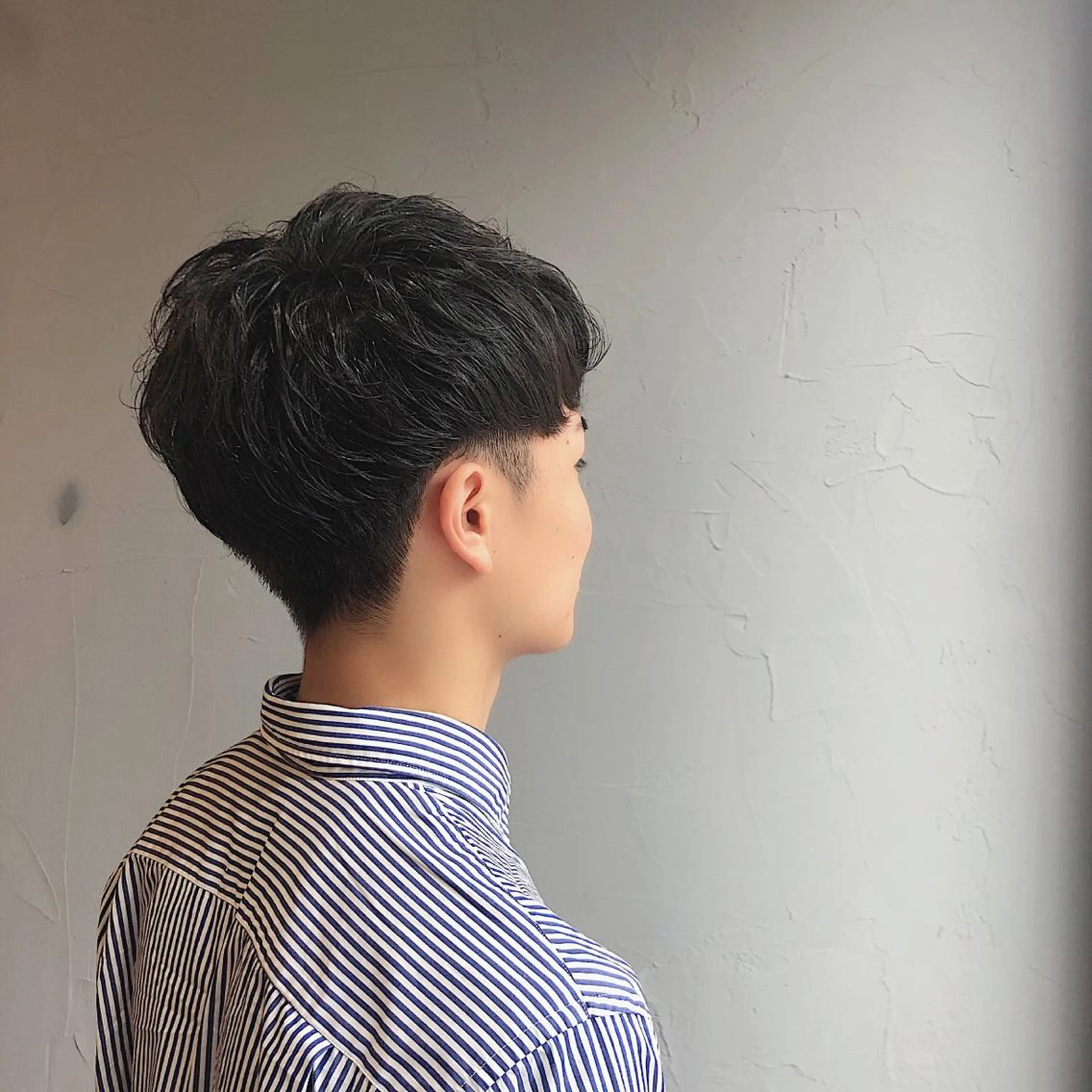 ショート メンズ マッシュ ショートヘア カット パーマ ヘッドスパ CISCO所属・山口 浩之のヘアスタイル