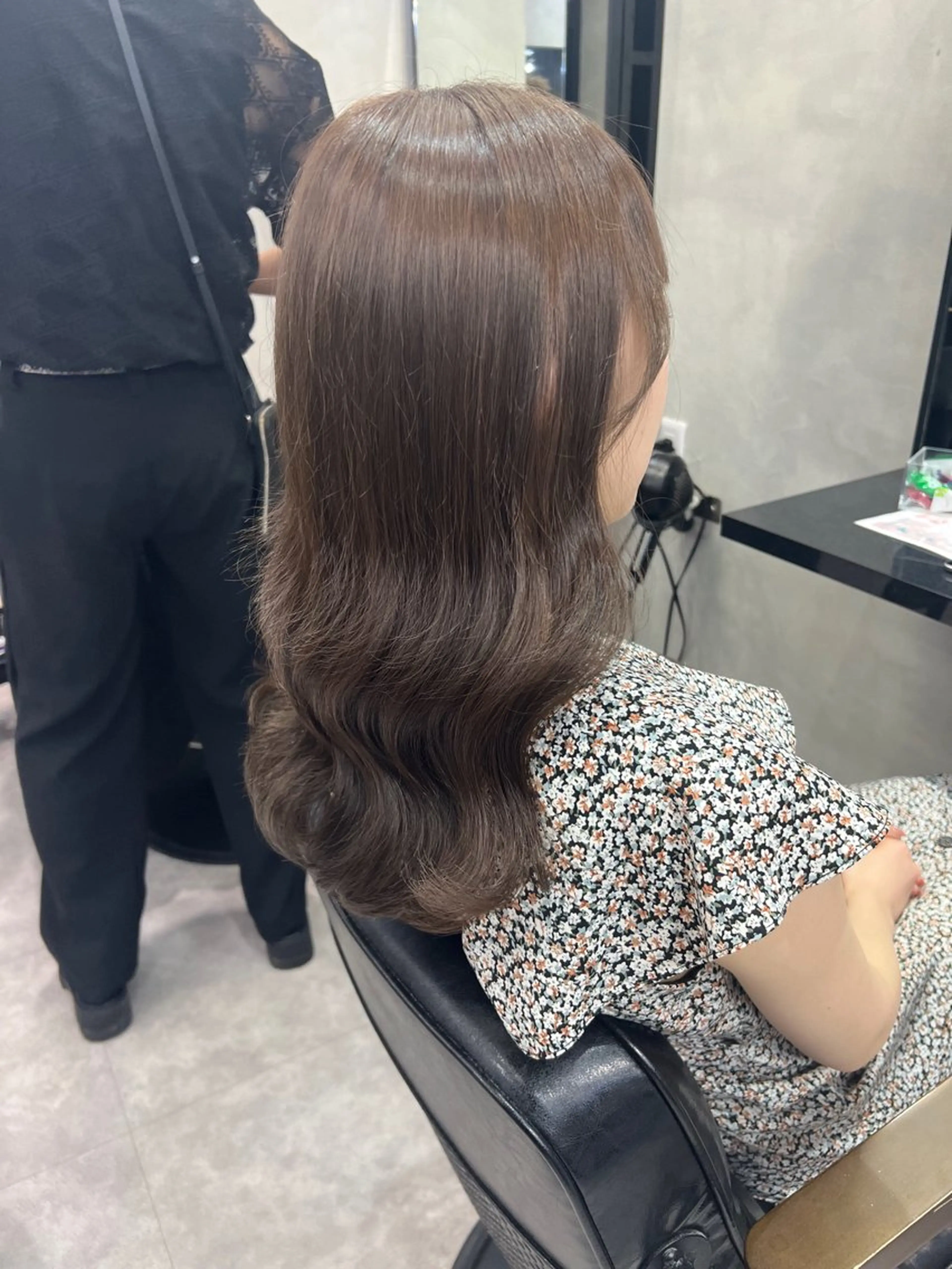 ミディアム カラー ヘアアレンジ シールエクステ アディクシーカラー アッシュ バレイヤージュ ベージュカラー ヘアカラー トリートメント ar+ ❤︎ maiのヘアスタイル