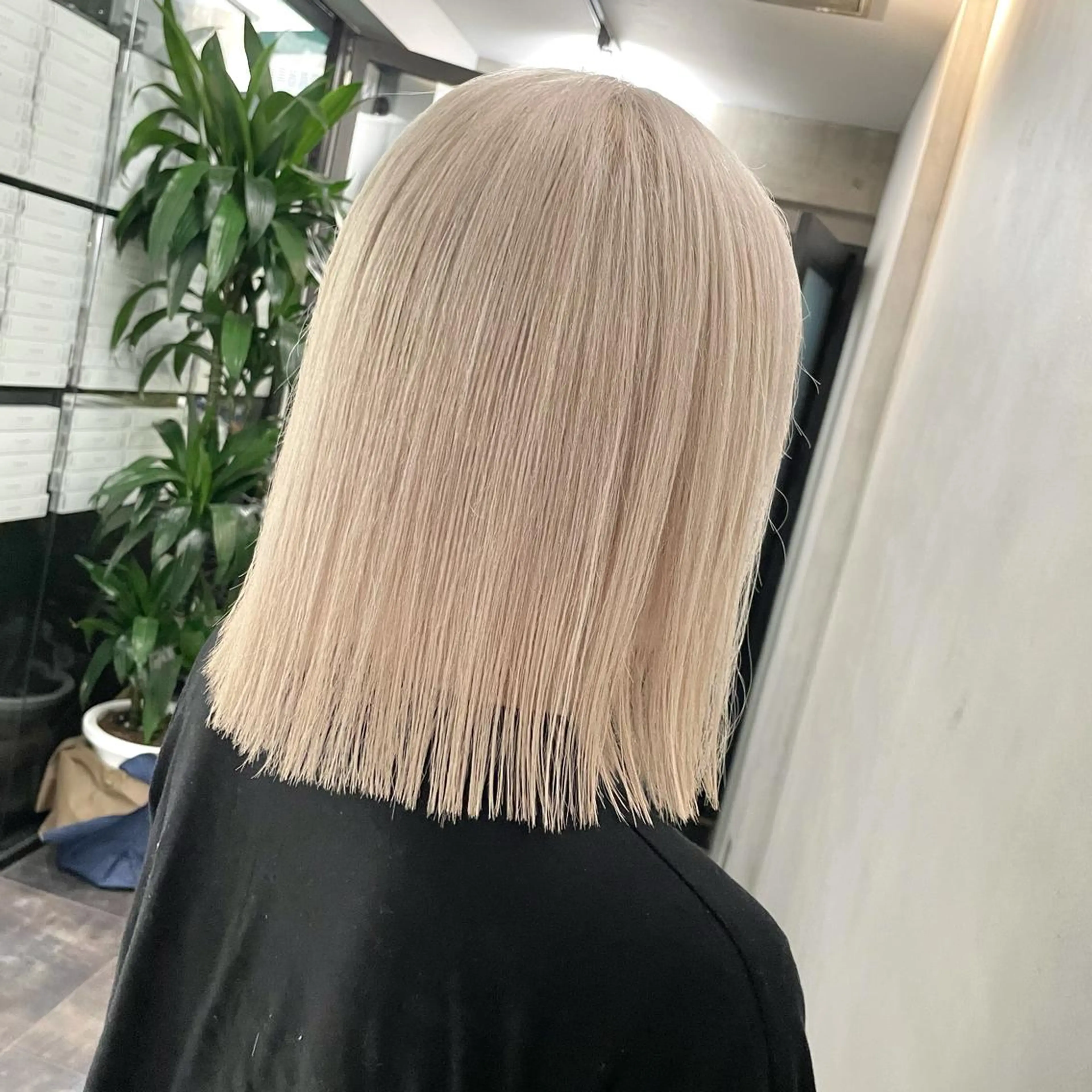 セミロング カラー ハイトーンカラー ヘアカラー トリートメント MiL所属・✨ハイトーン✨ 濱田知孝のヘアスタイル