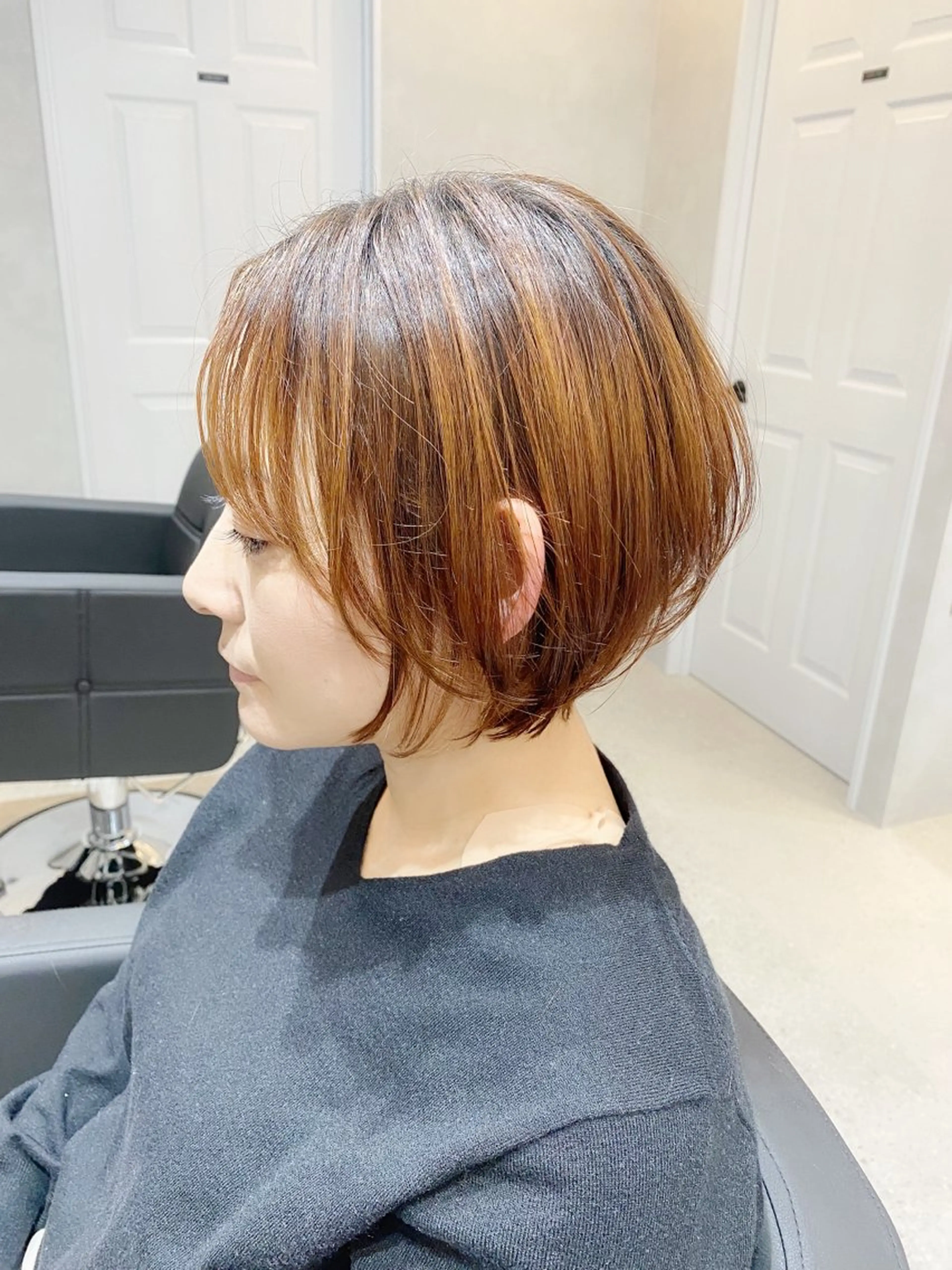 ショート ショートボブ ボブ ショートヘア カット Agu hair lang屋島店所属・大林　恵理 【Agu 屋島】のヘアスタイル